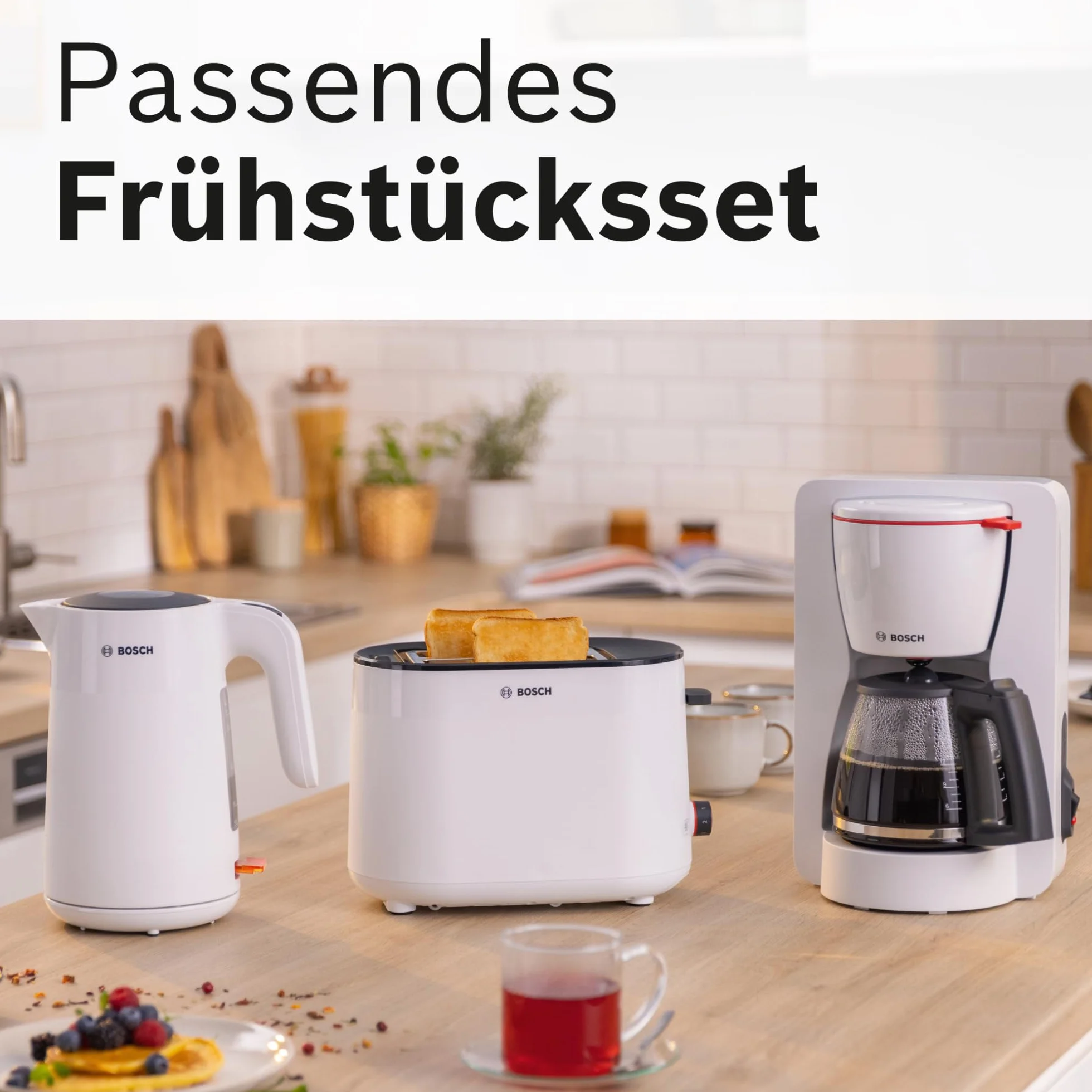 Bosch MyMoment TKA2M111 przelewowy ekspres do kawy, szklany dzbanek 1,25 l, na 10-15 filiżanek, funkcja utrzymania ciepła 40 min, funkcja zatrzymania kapania, obrotowy uchwyt filtra, zdejmowany