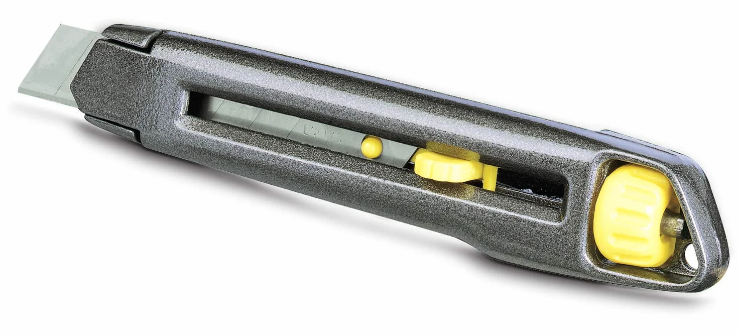 STANLEY Profesjonalny Nóż segmentowy interlock 18mm dla profesjonalistów i majsterkowiczów do codziennego użytku 18mm