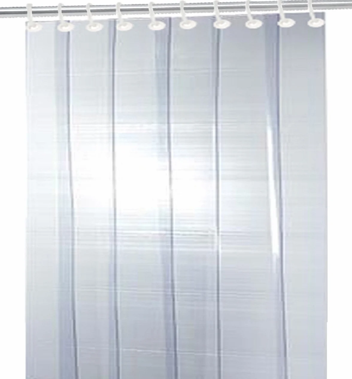 Kuber Industries 6 pasków PCW zasłona AC, 2,7 m, 1 mm przezroczysta (ACSTRIP19), standardowa (Stripsac019)