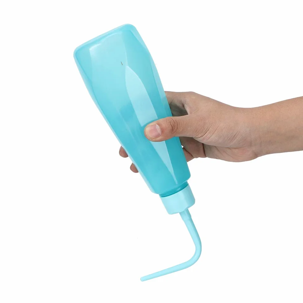 2Pcs Succulent Watering Bottles | 480ML Squeeze Bottle with 360° Nozzle & Silicone Hose | Plant Watering Can for Flowers/Plants/Potted Plants | Sturdy PE Material, Easy Control