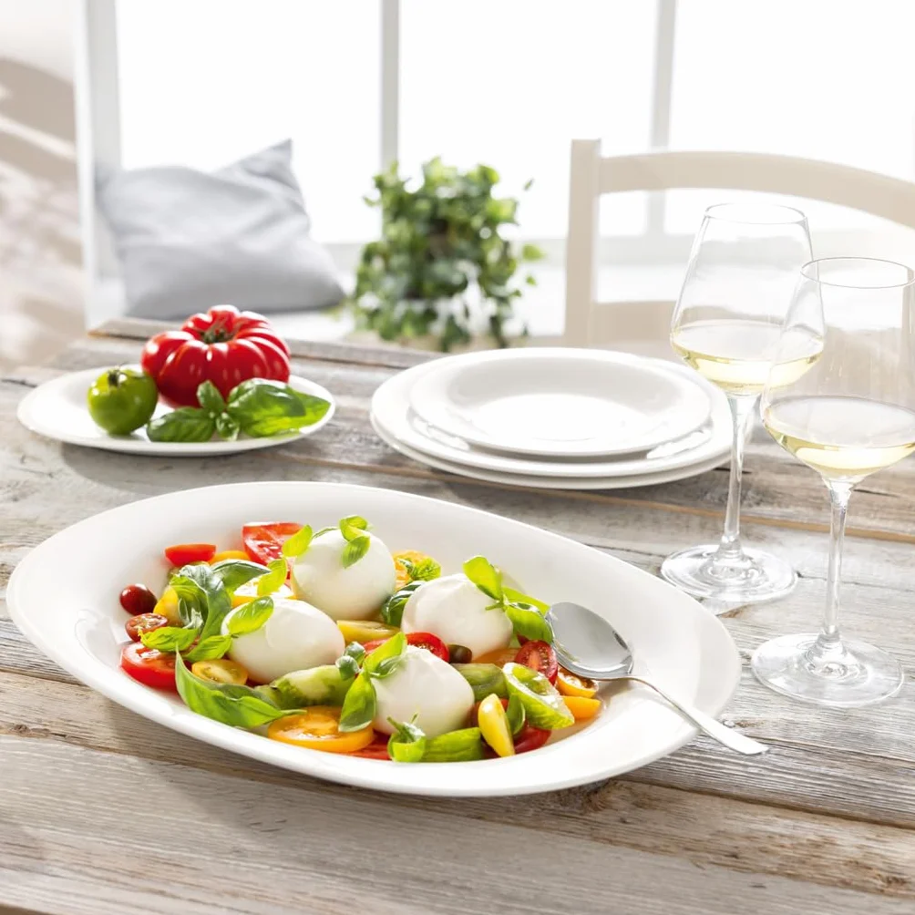 Villeroy und Boch New Cottage Basic talerz śniadaniowy, porcelana premium, 21 cm, biały