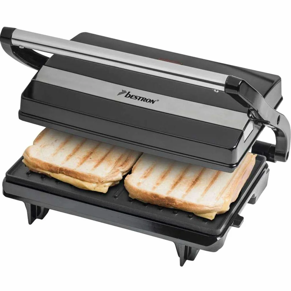 Bestron Grill Elektryczny, Czarny, 22,5 x 14 cm