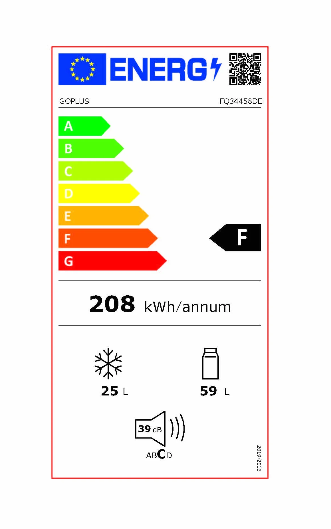GOPLUS Lodówka z zamrażarką, 85 l, lodówka stojąca, z 2 drzwiczkami, regulowanymi nóżkami i diodami LED, 7 regulowanych temperatur, do domu i biura