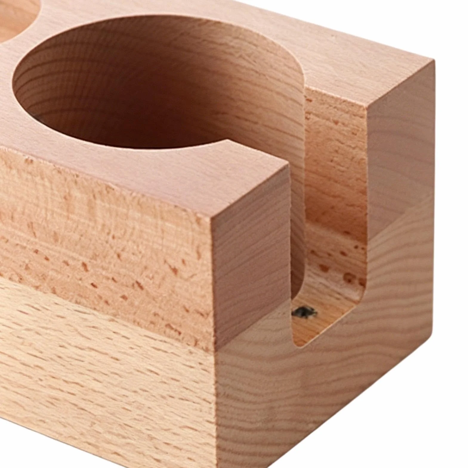 Stacja do ubijania espresso 58 mm Drewniany wielofunkcyjny uchwyt Natural | Akcesoria do ekspresu Espresso Do kawiarni domu kuchni kącika kawowego baru porannego parzenia przechowywania organizacj