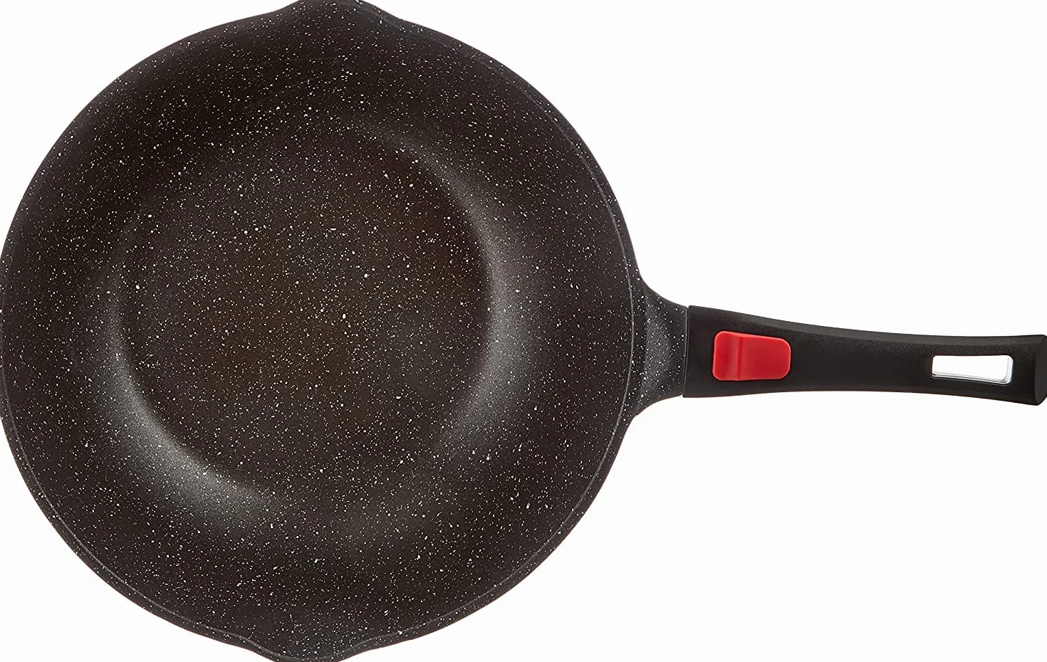 Kamberg – wok 30 cm – zdejmowany uchwyt – odlew aluminiowy – powłoka o wyglądzie kamienia – ze szklaną pokrywką – do wszystkich rodzajów kuchenek, również indukcyjnych, bez PFOA, aluminium