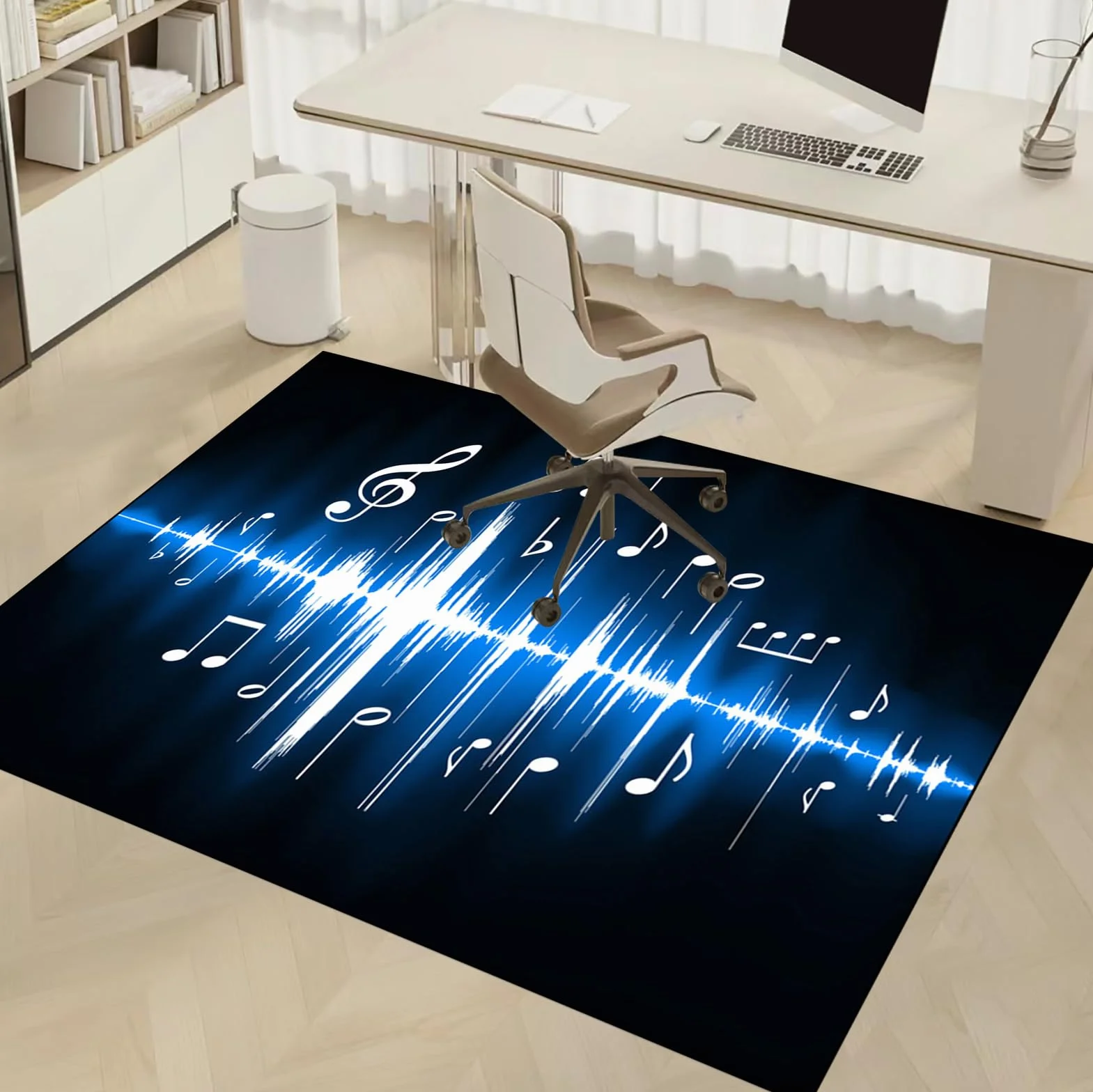Dywan Krzesło Gamingowe, Ochraniacz Podłogi Wózki Inwalidzkie Biuro, Mata Ochronna Na Podłogi, Antypoślizgowa Mata Do Komputera Gry Na Podłogę 160 x 230 cm