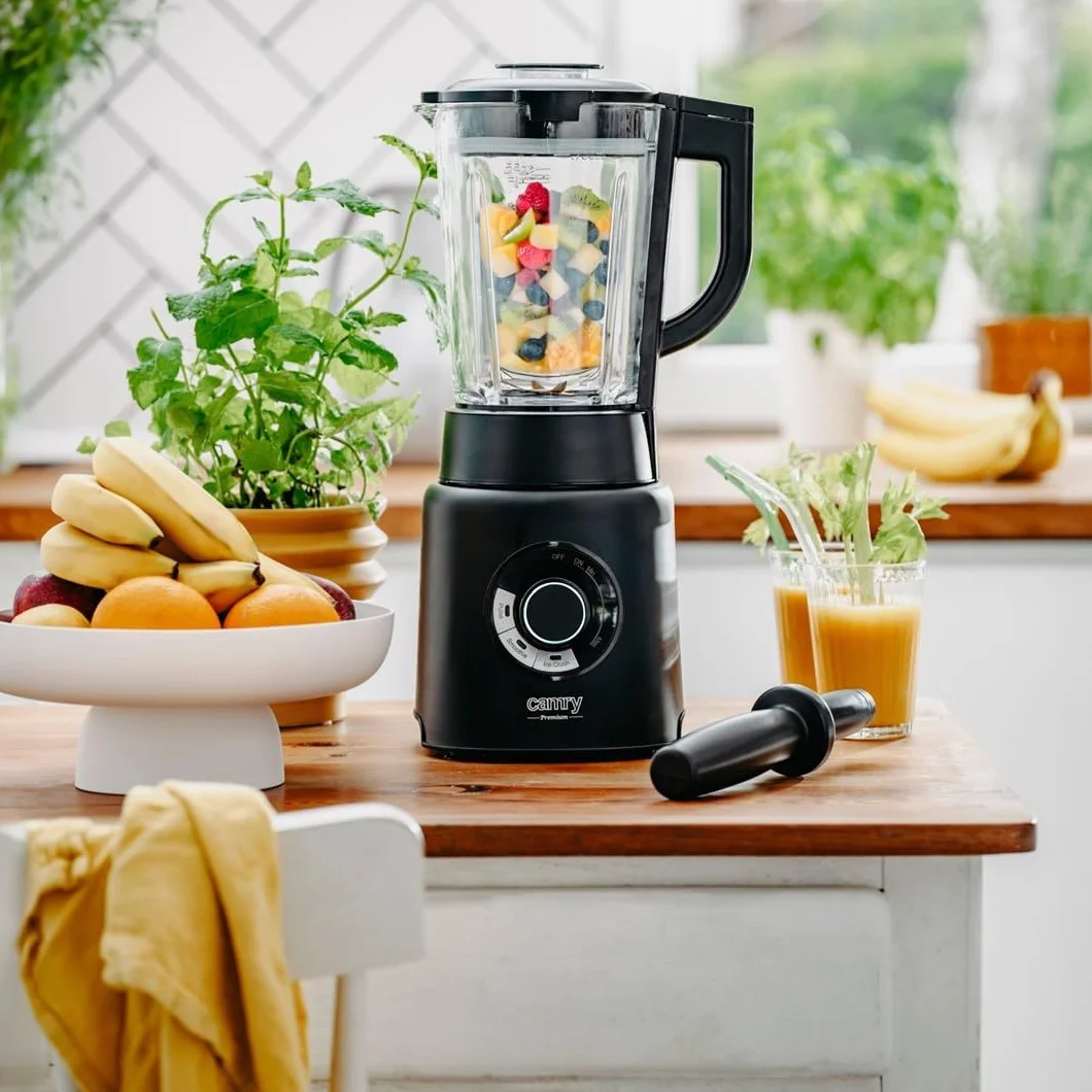 Camry CR 4089 Blender kielichowy 2000W 1,7L czarny, tytanowe ostrza, funkcje pulsacyjne