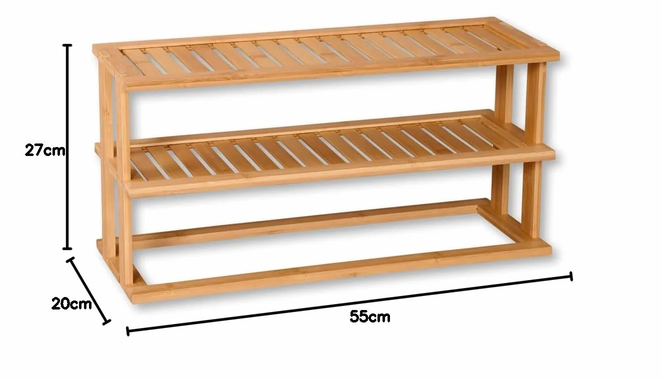 Kesper | regał kuchenny, materiał: bambus, wymiary: 55 x 27 x 20 cm, kolor: brązowy | 58806