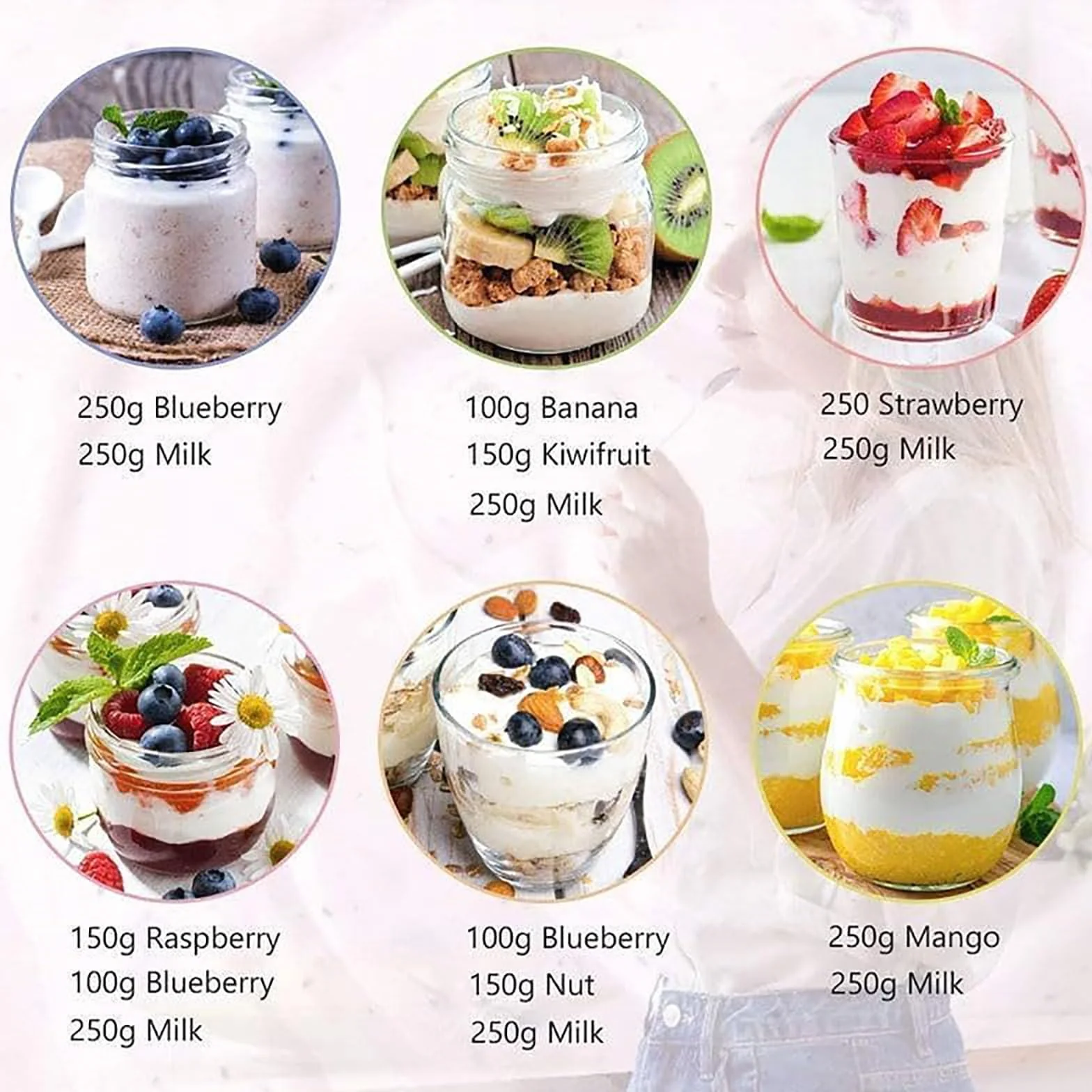 1400 ml Smart Yogurt Maker: Digital Thermostat W/ 8 × 180 ml szklane słoiki-Probiotyczny Inkubator i Urządzenie rodzinne z podarunkiem