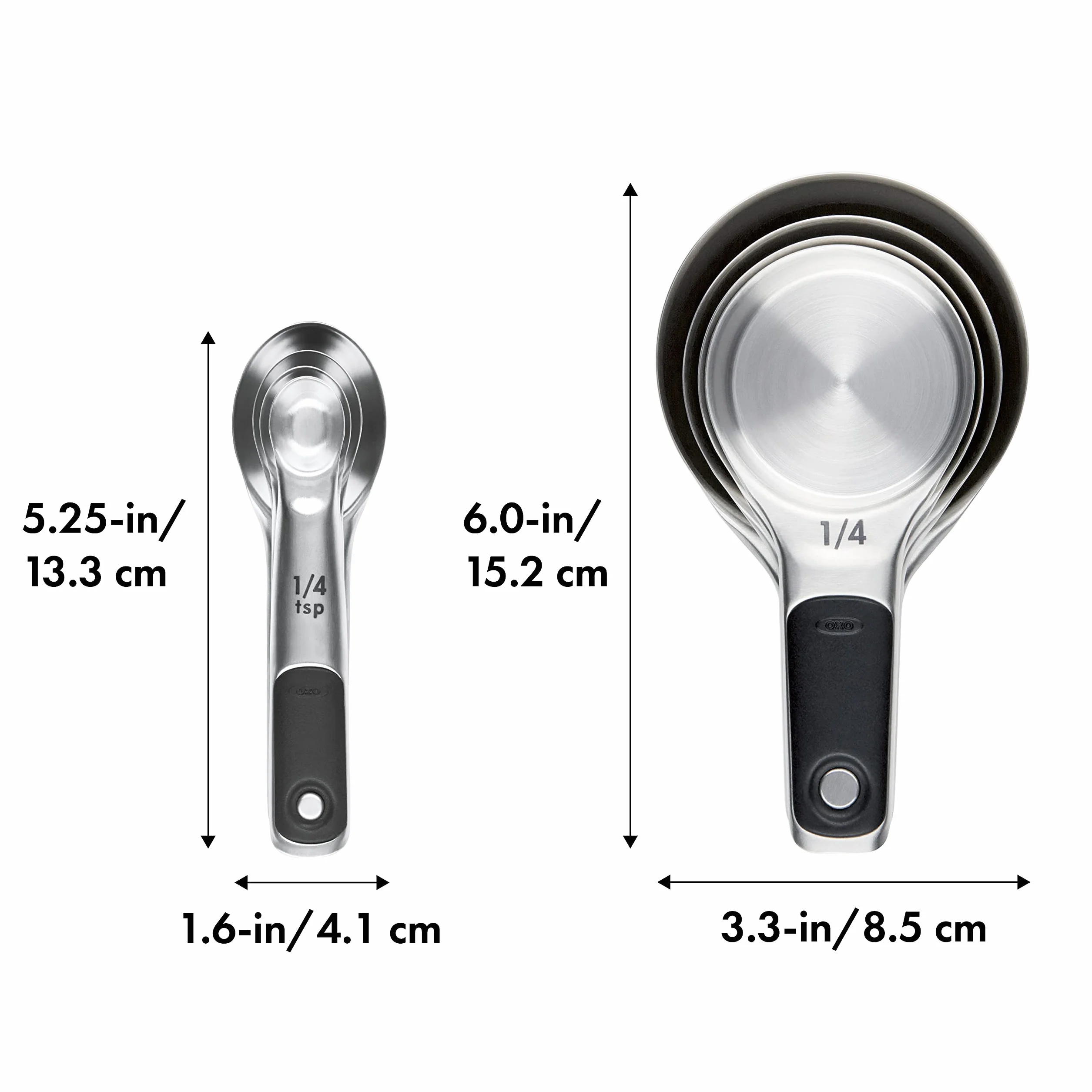 OXO Good Grips zestaw miarek i łyżek, stal nierdzewna