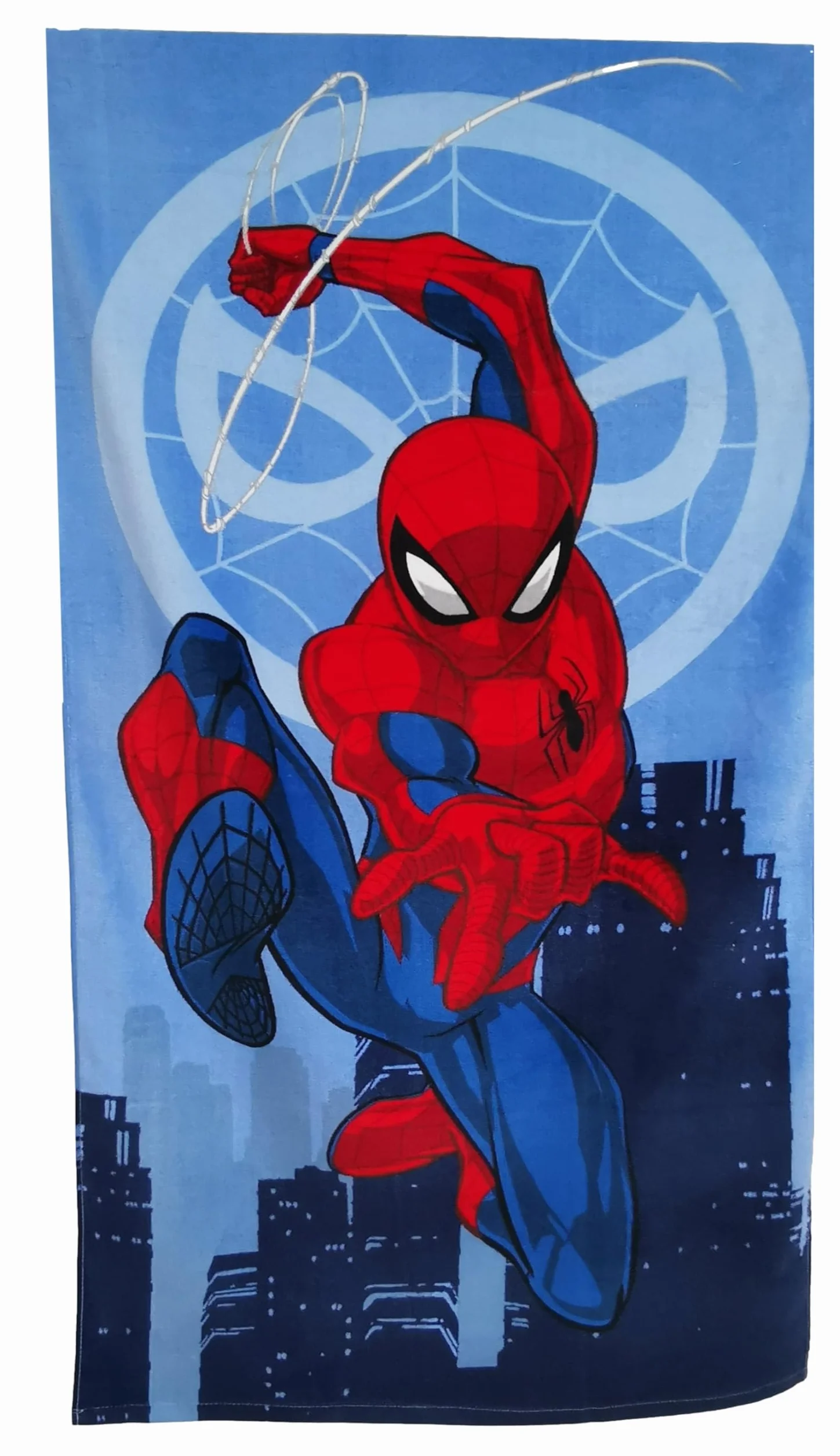 Jerry Fabrics Dziecięcy ręcznik kąpielowy, ręcznik plażowy, ręcznik kąpielowy dla chłopców, 100% bawełna, 70 x 140 cm (Spiderman)