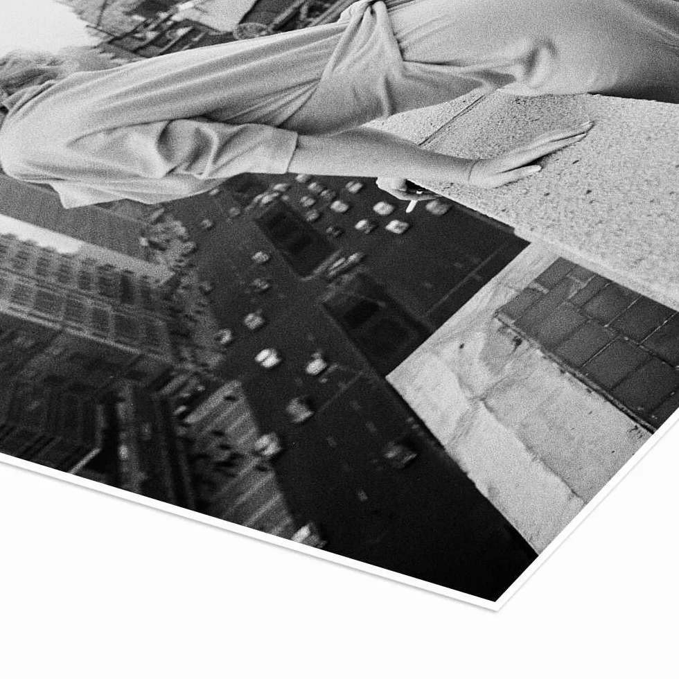 Marilyn Monroe w Nowym Jorku Plakat Celebrity Collection 60 x 90 cm Czarno-biały Obrazy Dekoracja ścienna