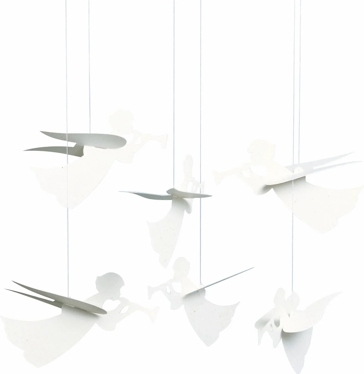 Flensted Angel Mobiles, karton, biały, 40 cm