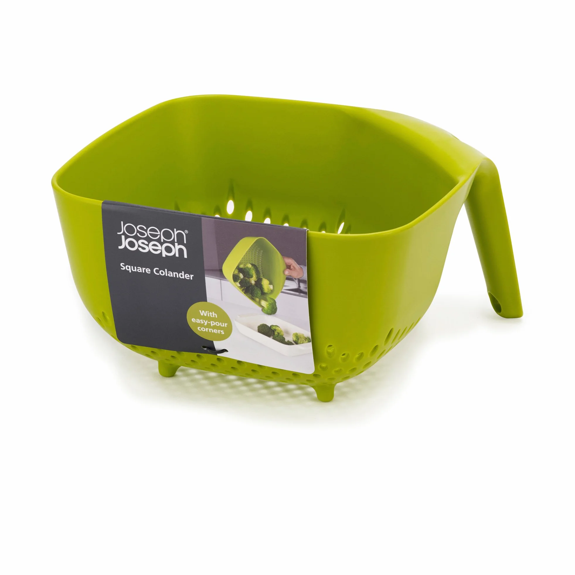 Joseph Joseph 40088 kwadratowy durszlak, średni - zielony