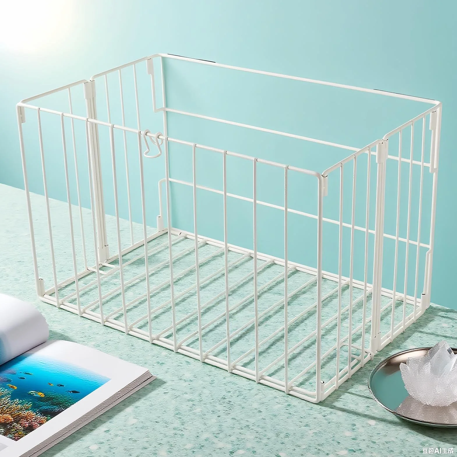 Magnetyczny Na Pranie Składany Organizer Na Ubrania | Pojemnik Do Przechowywania W Pralni Dla Lodówki Łazienki Dormitorium Szafki Biura Domowego Szafy Metalowej Pomieszczenia