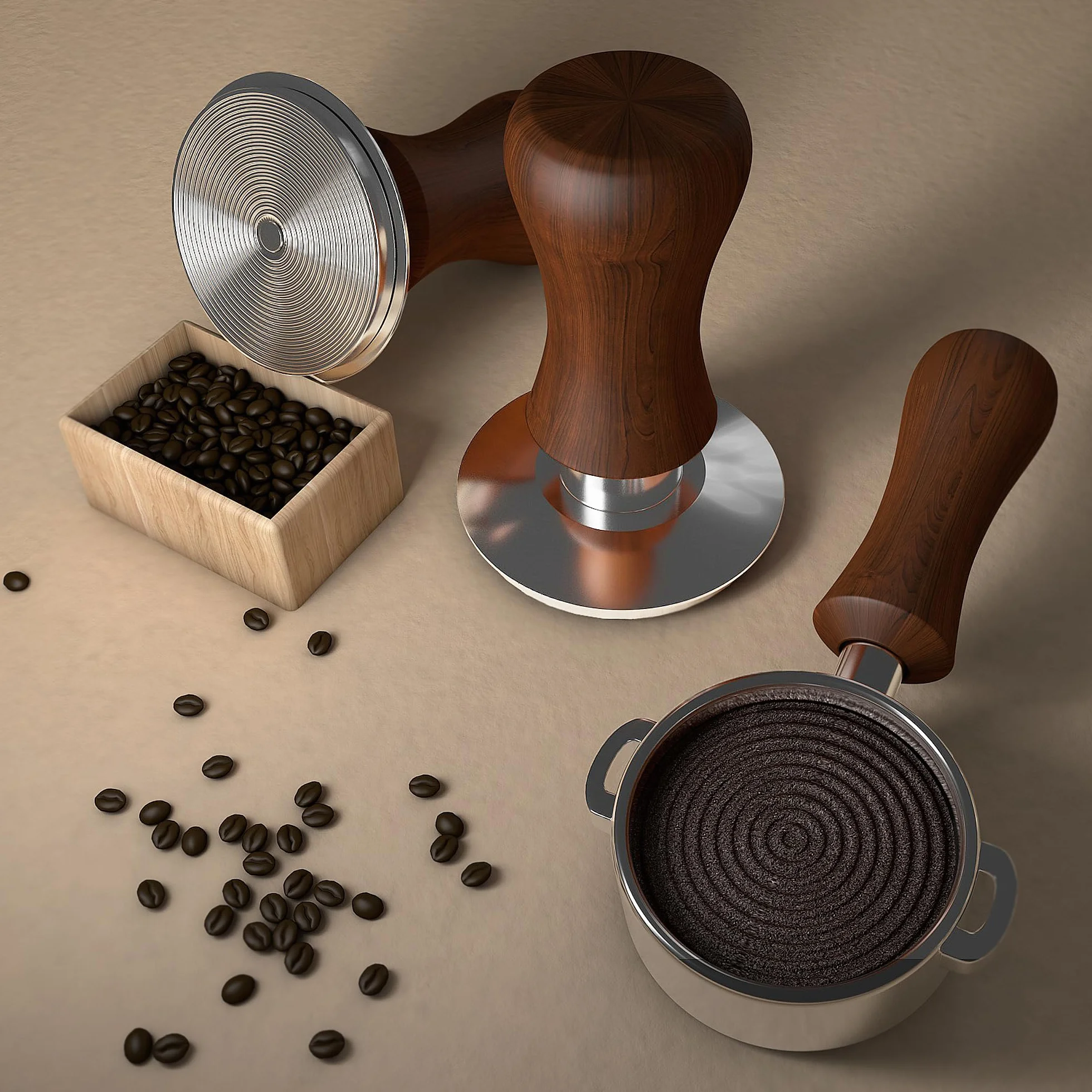 KYONANO Tamper 53,3mm, tamper do kawy i espresso, stylowy tamping force tamper, skalibrowany pod kątem 30 funtów nacisku, ze stali szlachetnej 304, akcesoria do maszyn do espresso ciśnieniowych