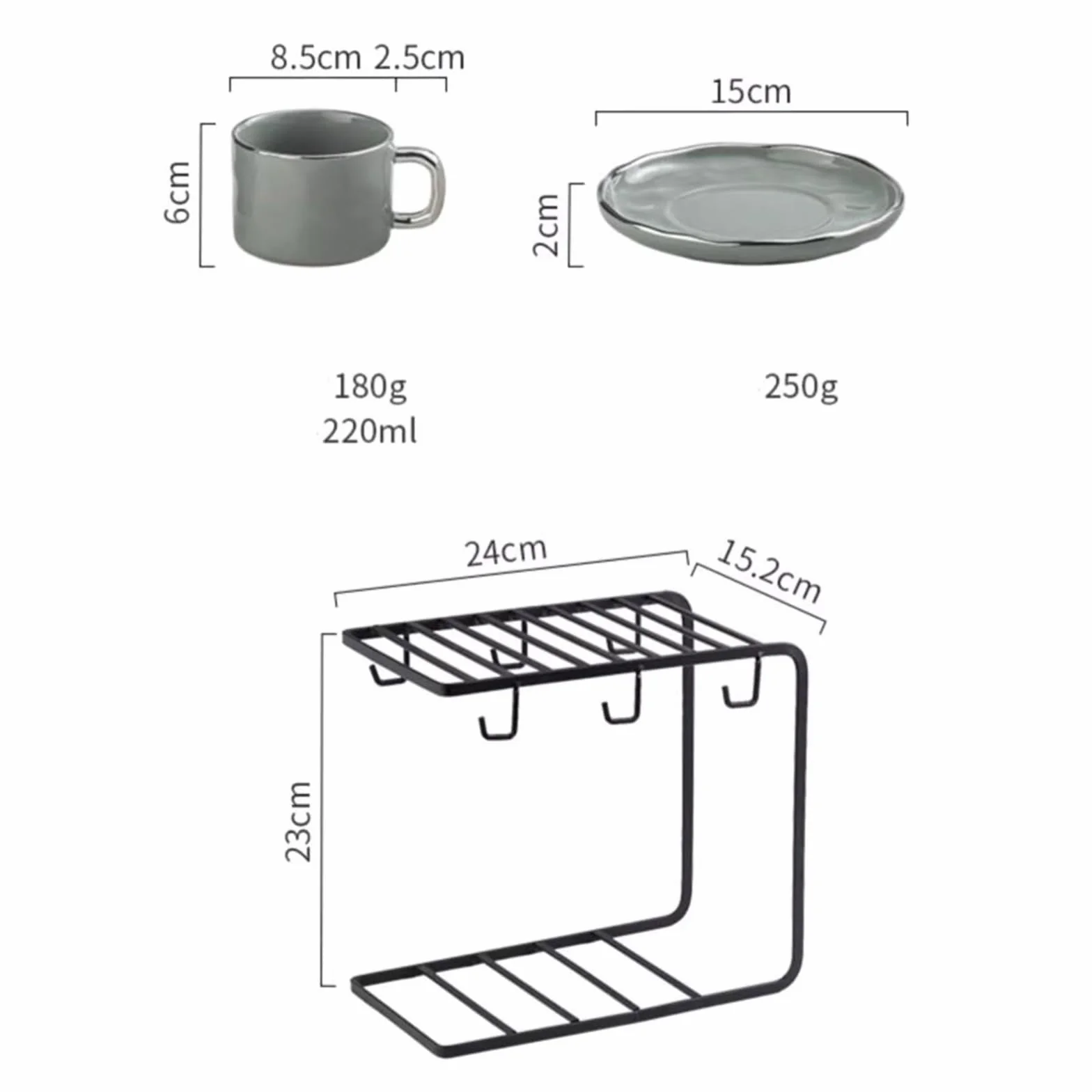 Zestaw filiżanek do herbaty, lekkie i luksusowe kubki do kawy, wykwintne ceramiczne kubki i spodki, brytyjska zastawa stołowa do popołudniowej herbaty, praktyczne kubki, kubki do herbaty i plat