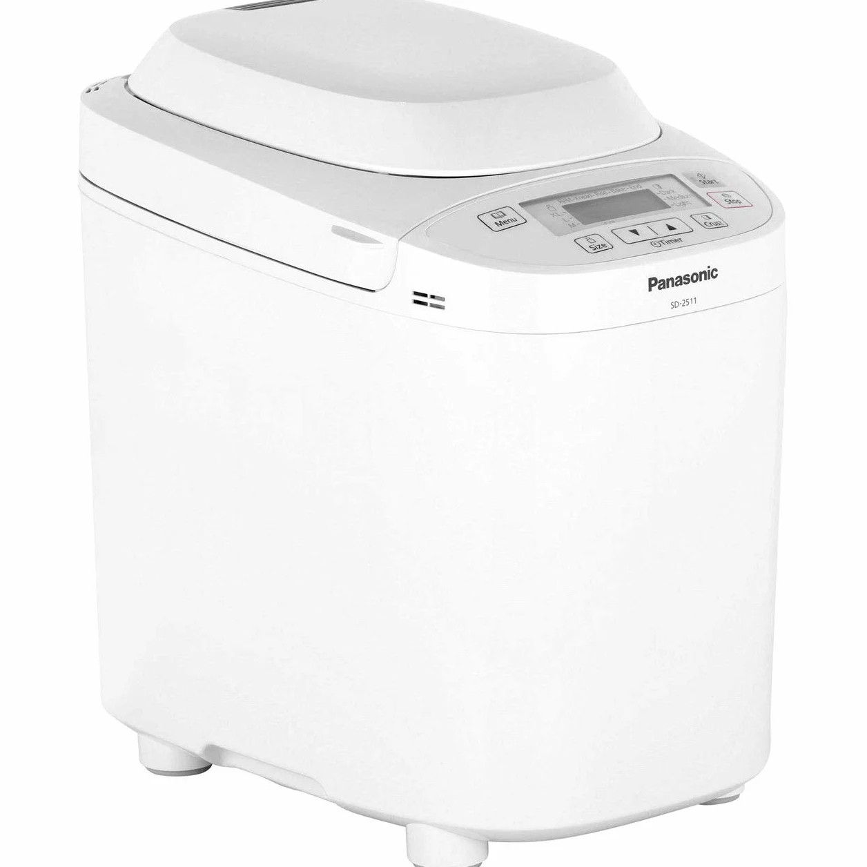 Panasonic SD-2511WXC w pełni zautomatyzowany chleb z dozownikiem nakrętek, biały