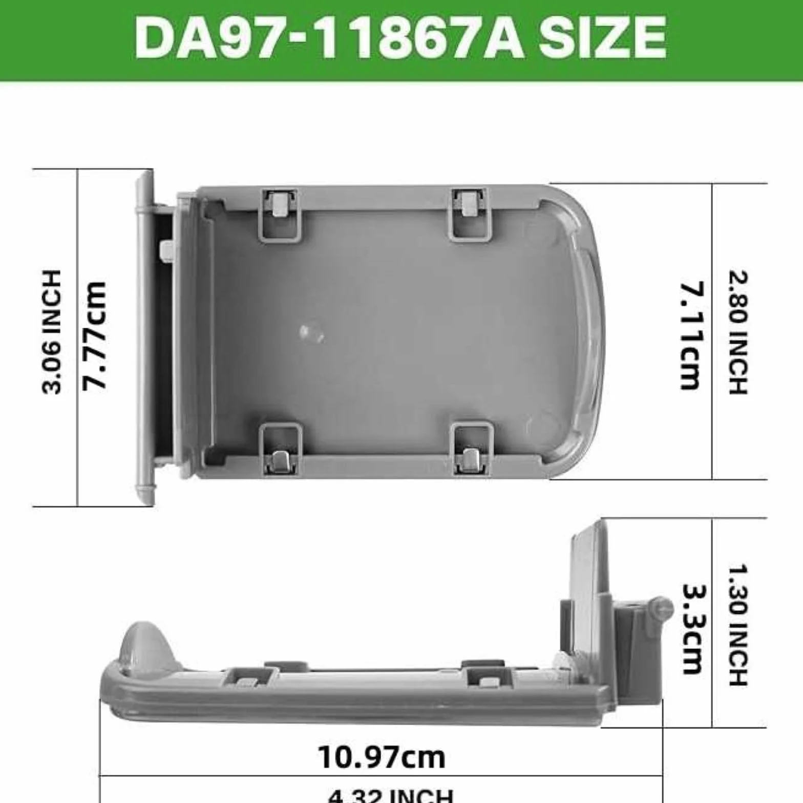 TECKEEN DA97-11867A Zapasowy zestaw dźwigni dozownika lodówki do lodówki Samsung RF25HMEDBWW/AA-00, RF25HMEDBWW/AA-01