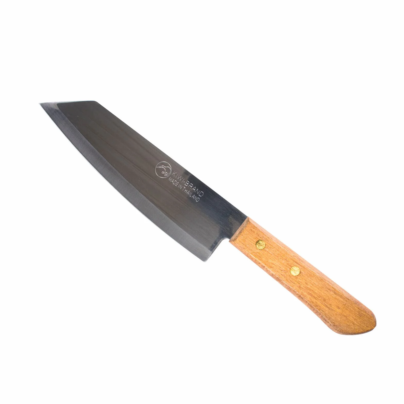 Kiwi Nóż do gotowania, 16,5 cm z drewnianym uchwytem, 171, kolor drewna, srebrny