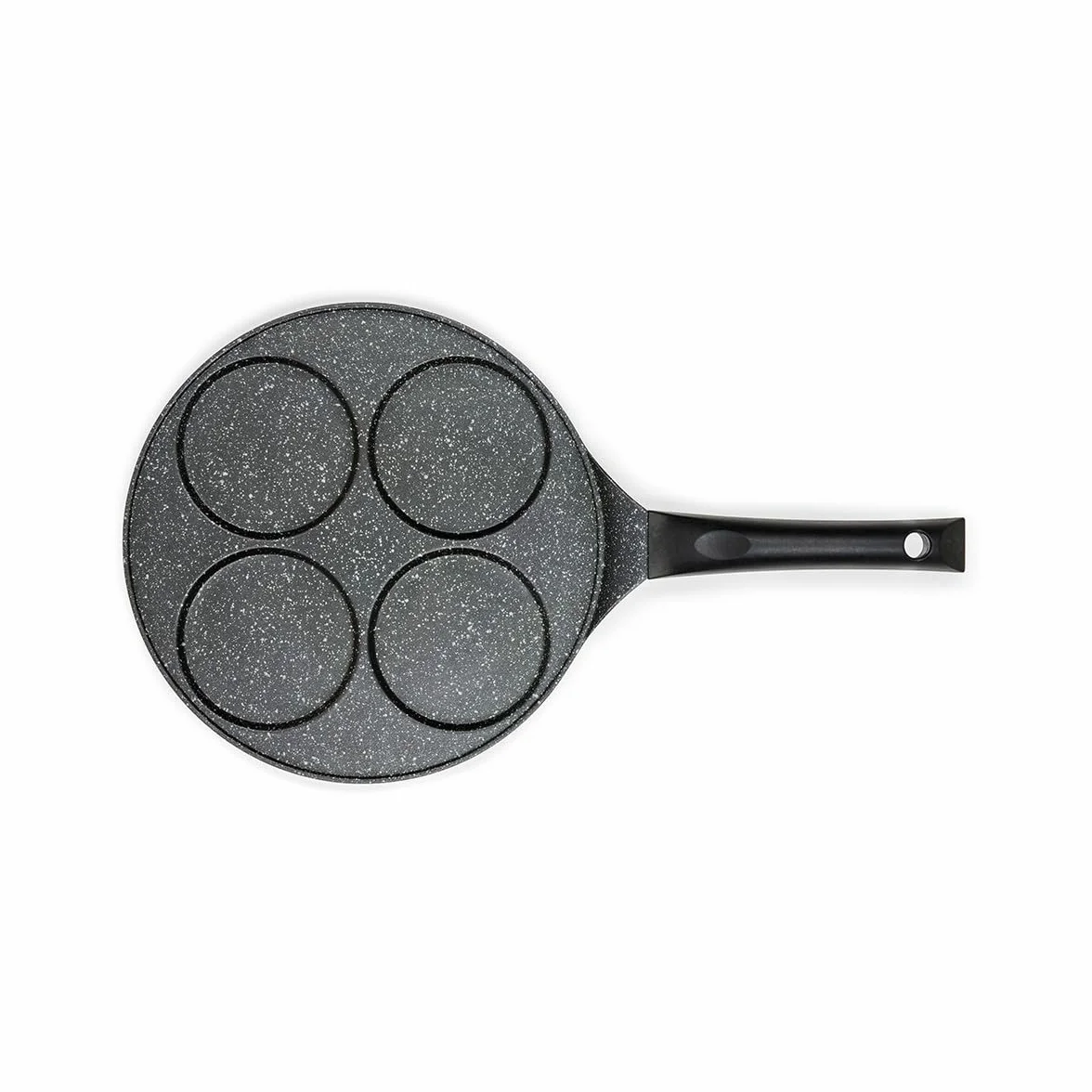 Livoo - Patelnia do naleśników MEP148 - nieprzywierająca, Ø 26 cm, 4 odciski Ø 10 cm, uchwyt bakelitowy, wszystkie palniki, w tym indukcyjne