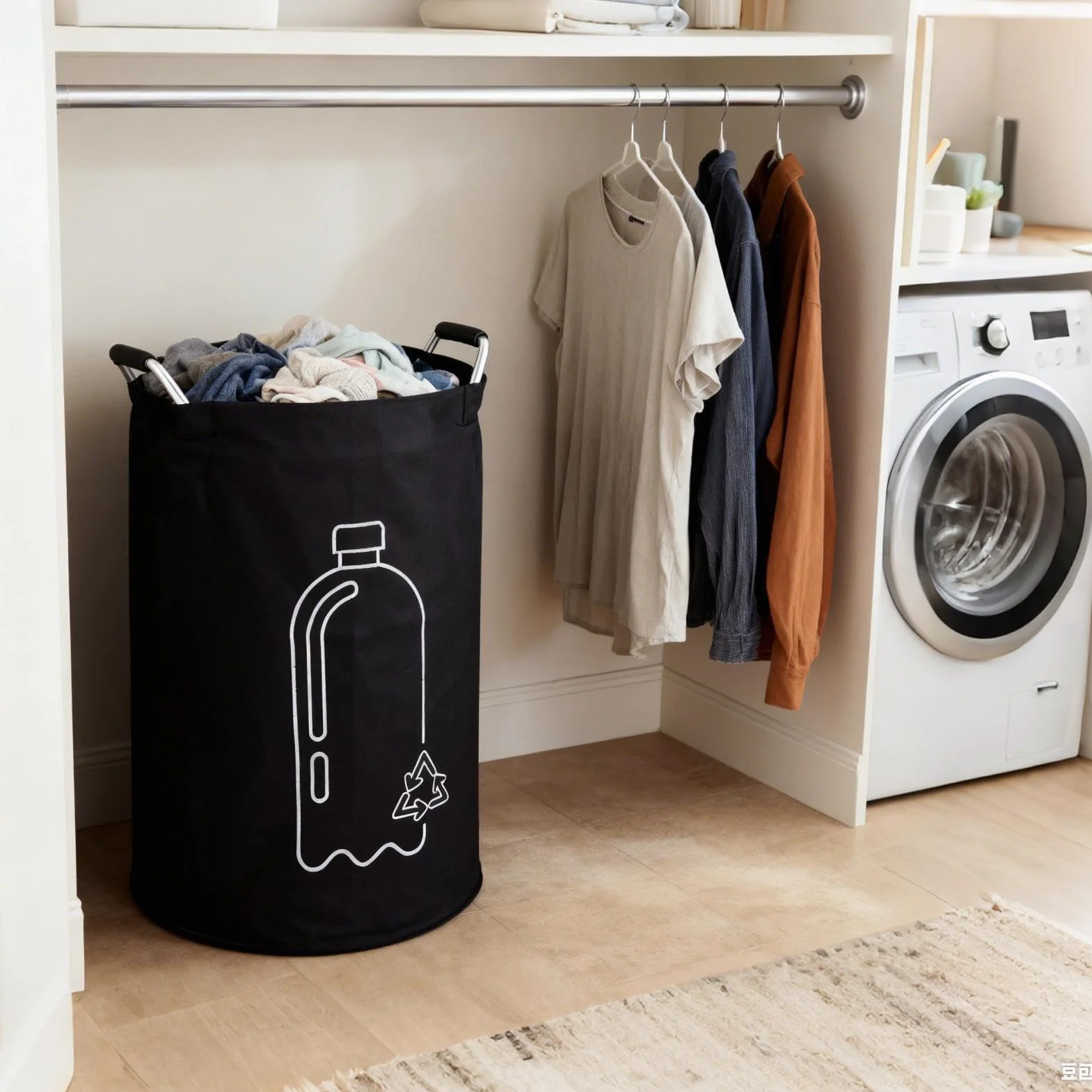 Wewnętrzne Pojemniki Do Recyklingu Dla Kuchni - 82L Składany Pojemnik Na Butelki Z Kaucją,Kosz Do Recyklingu Z Aluminiową Rączką,do Użytku w Garażu, Łazience, Akademiku, Pod Zlewem,