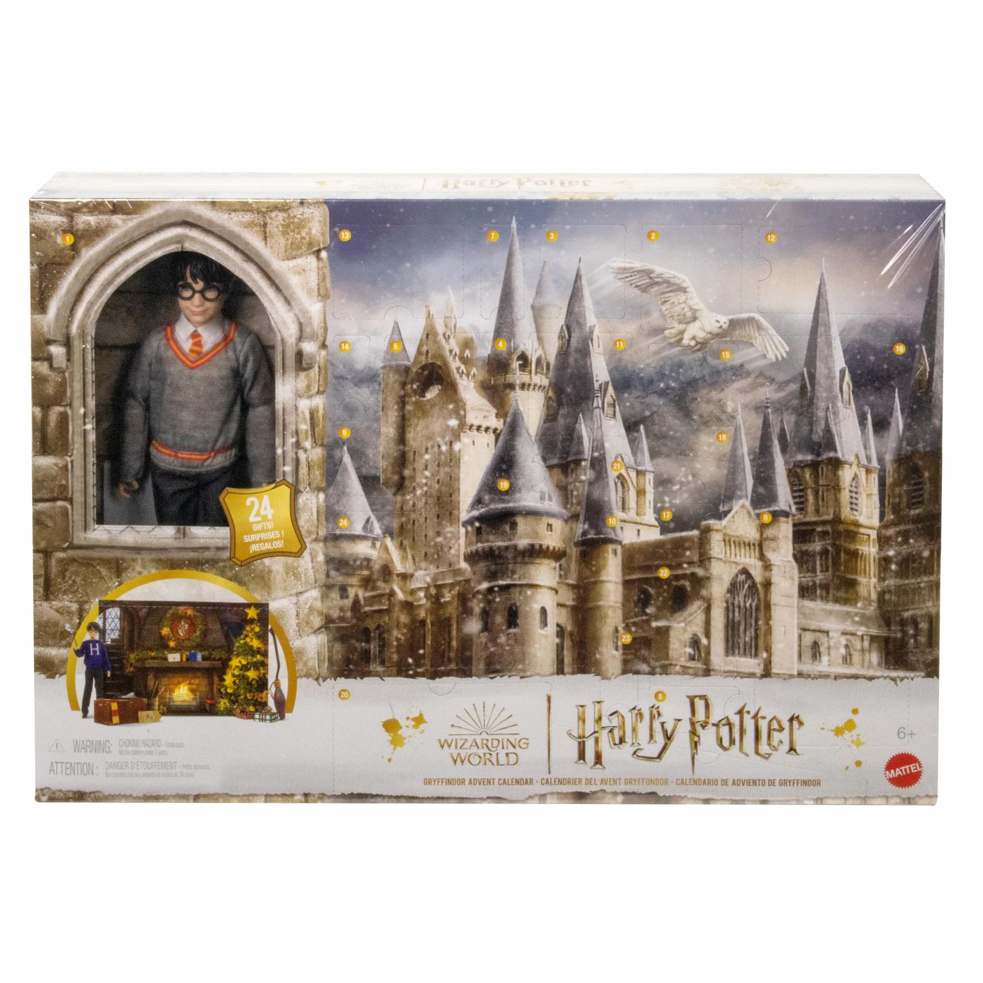 Mattel Wizarding World Mattel Kalendarz Adwentowy, Wielokolorowy, 24 Elementy