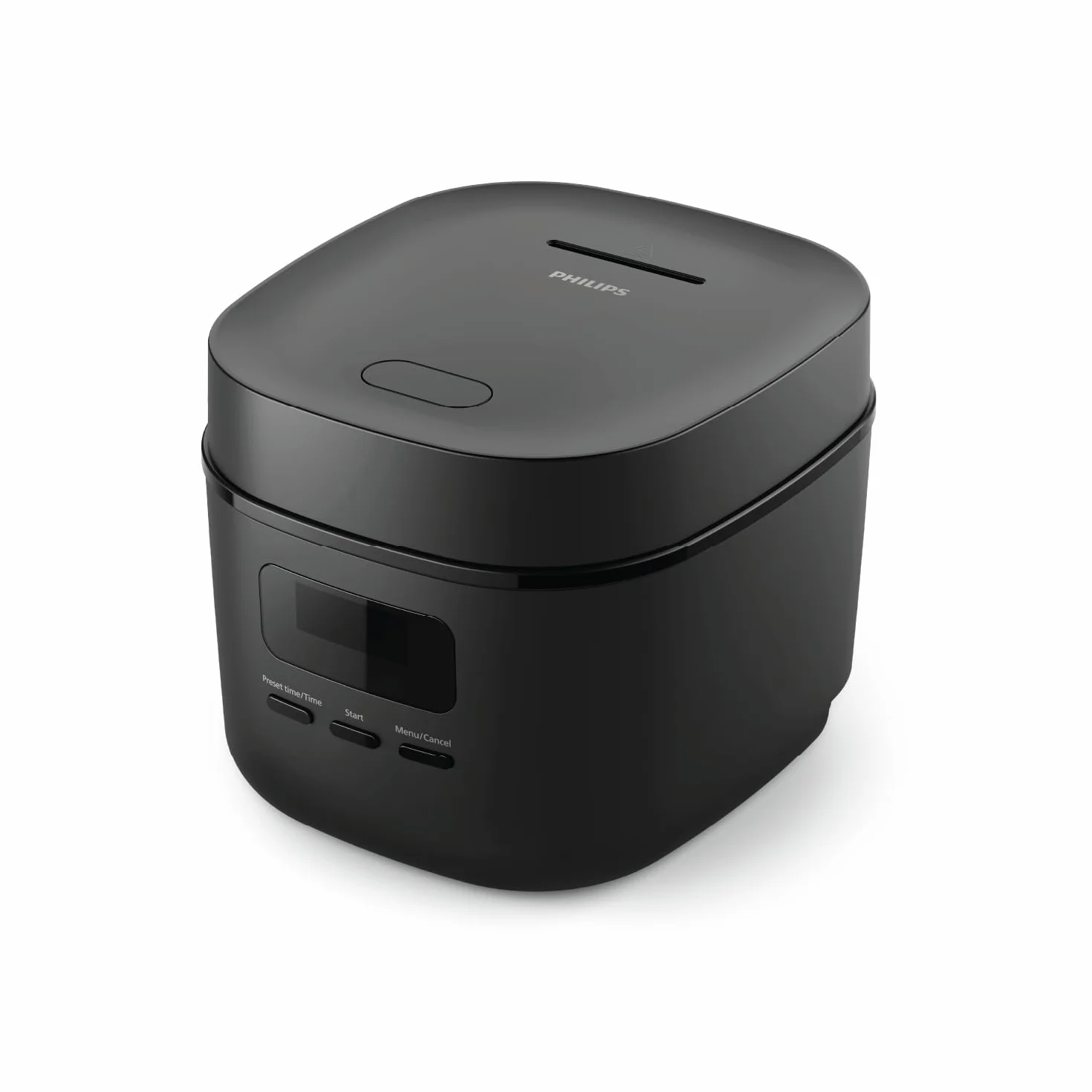 Mini urządzenie do gotowania ryżu Philips z serii 3000-0,54 l, 5-warstwowa powłoka Bakuhanseki, 30-minutowy tryb szybkiego gotowania, 5 automatycznych menu, kolor czarny (HD3080/80)