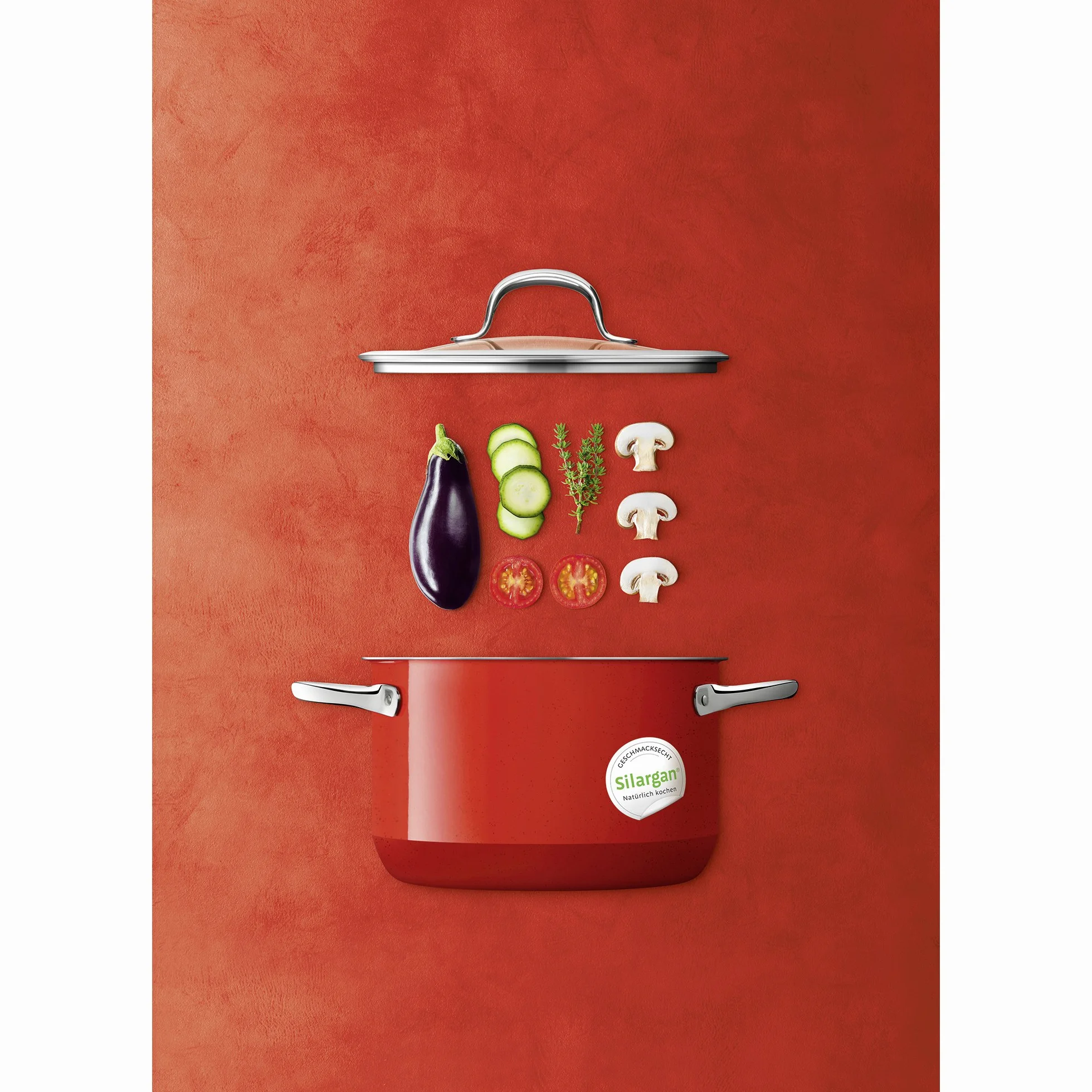Silit Passion Garnek do Zupy Silargan Czerwony 48 x 48 x 28 cm