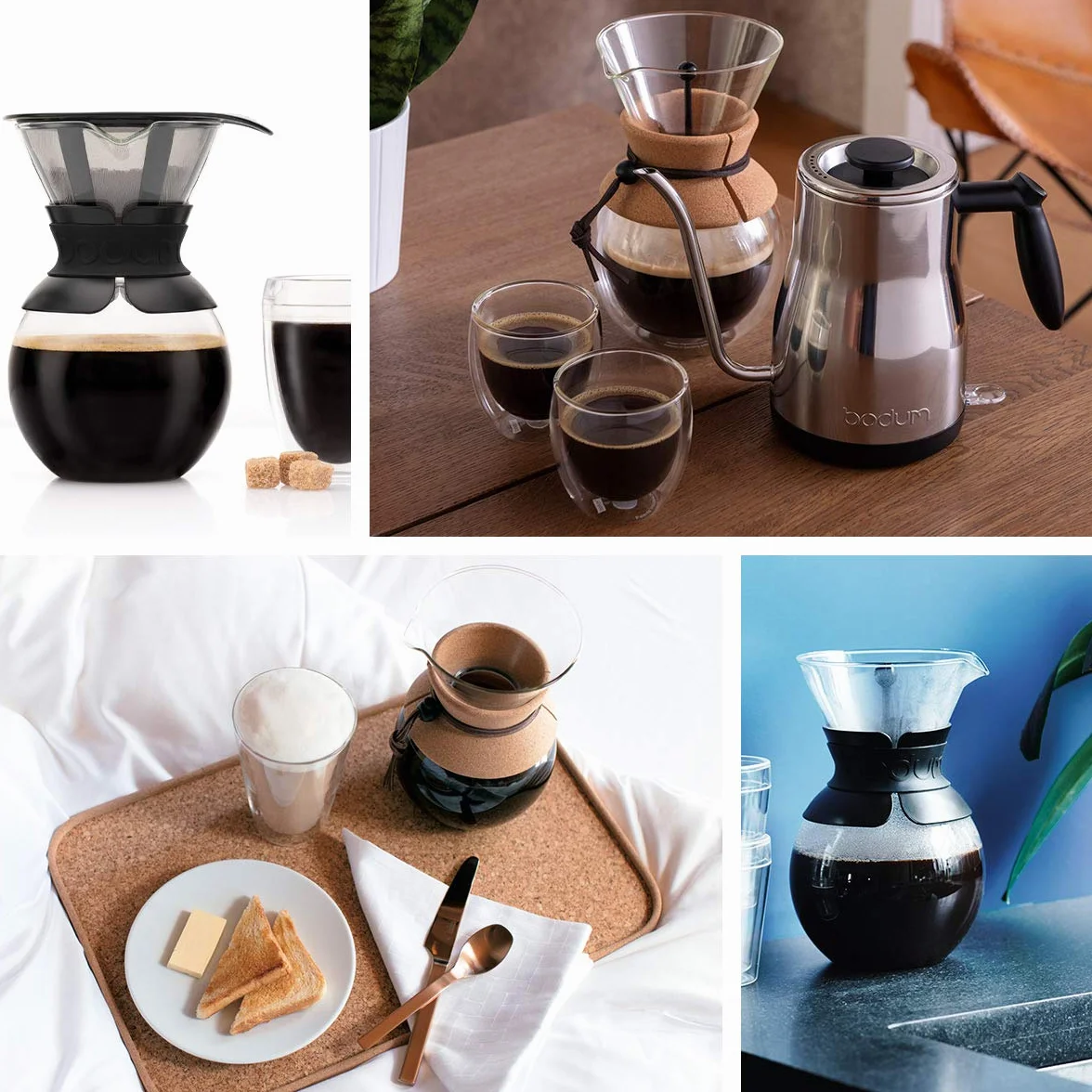 BODUM 11593-109 Ekspres do kawy z trwałym filtrem S/S, 12 filiżanek, 1,5 l, 1,5 l, korek, szkło, 1,5 litra