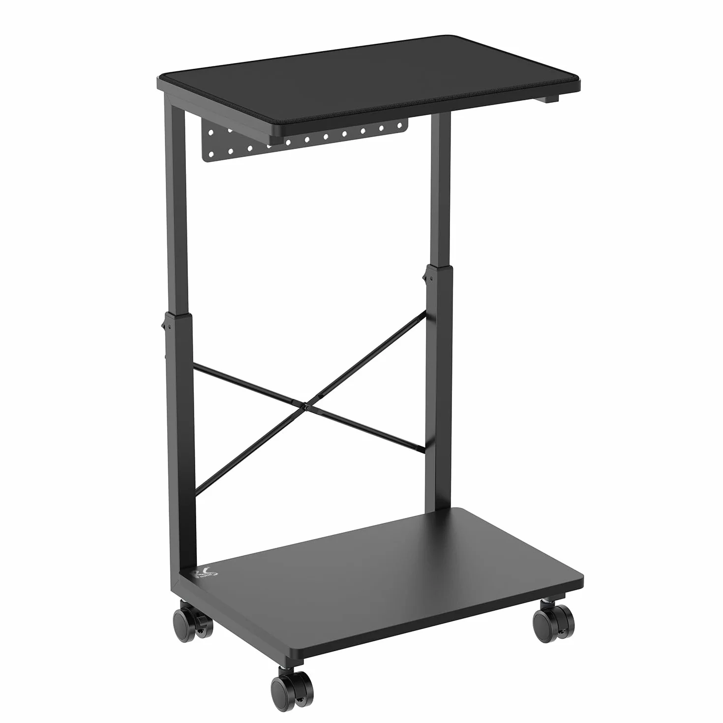 Wózek komputerowy RS430 z regulacją wysokości, 80 kg, wodoodporna półka, mobilny