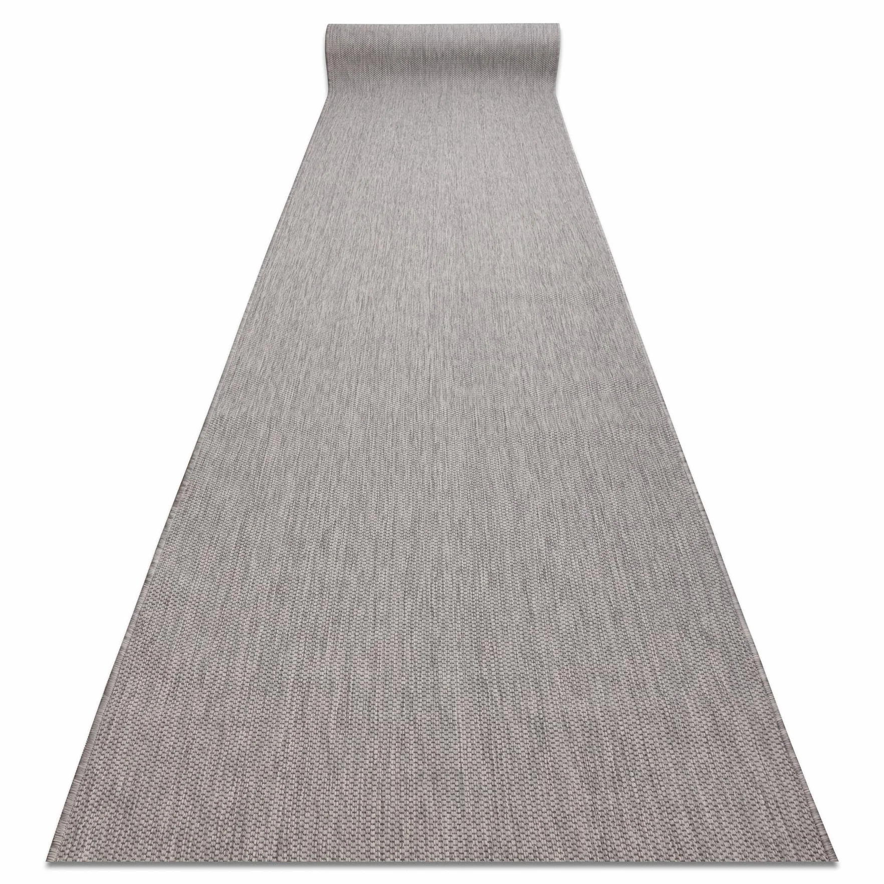 Bieżnik SISAL SION Melange płasko tkany, szary, 100 cm, 100 x 520 cm, szary