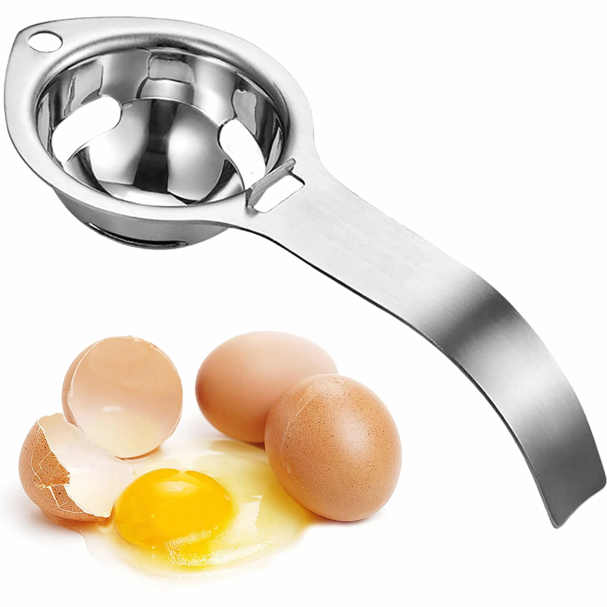 Rozdzielacze jajek białe i filtr żółtka jajko separator jajek, separator jajek, durszlak do jajek, kuchnia ze stali nierdzewnej, gadżet kuchenny, przybory kuchenne