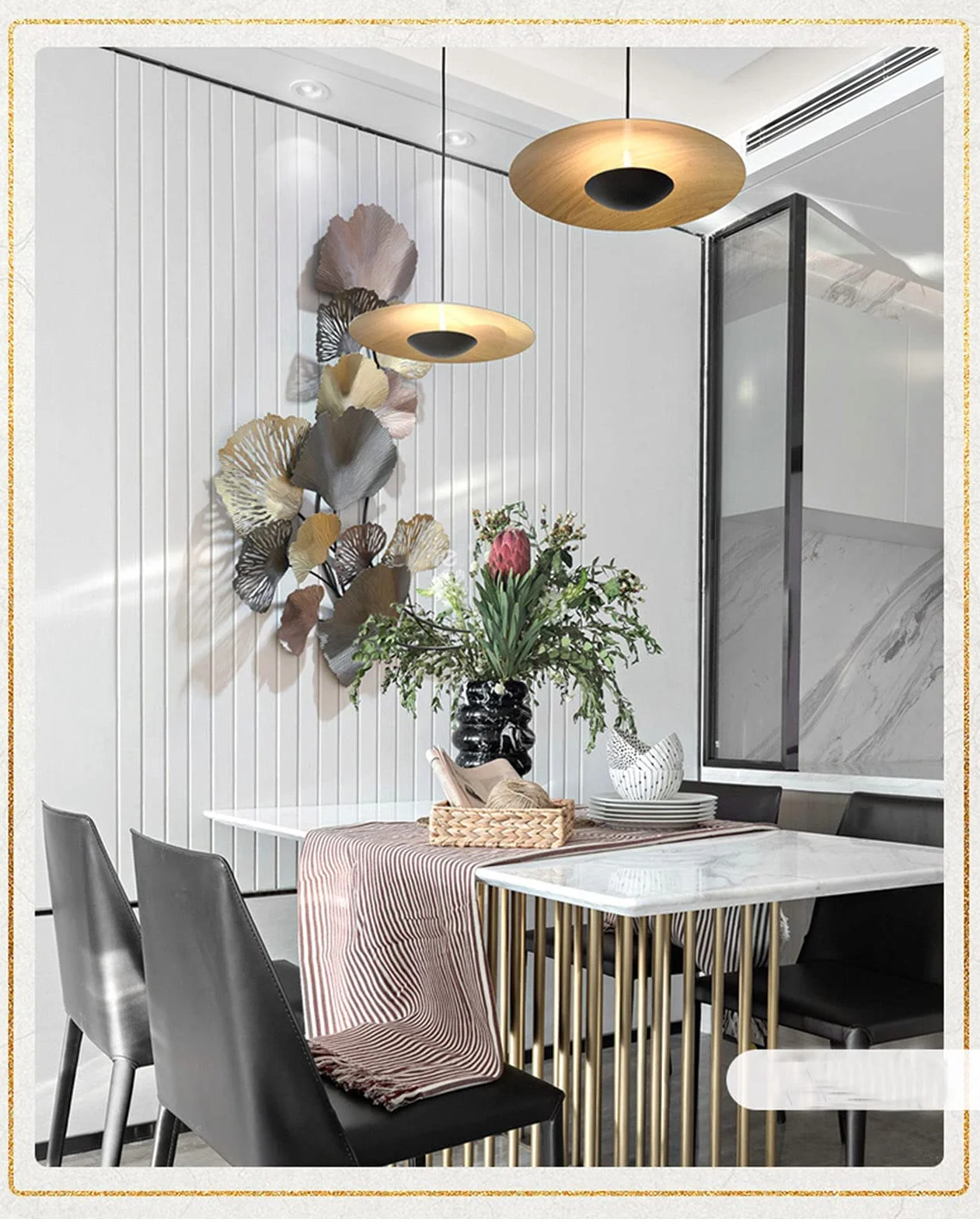 Dekoracja ścienna,Metalowy liść moreli Outdoor Wall Art Wiszące dekoracje Tematyczne dekoracje domu do ogrodu Salon Sypialnia