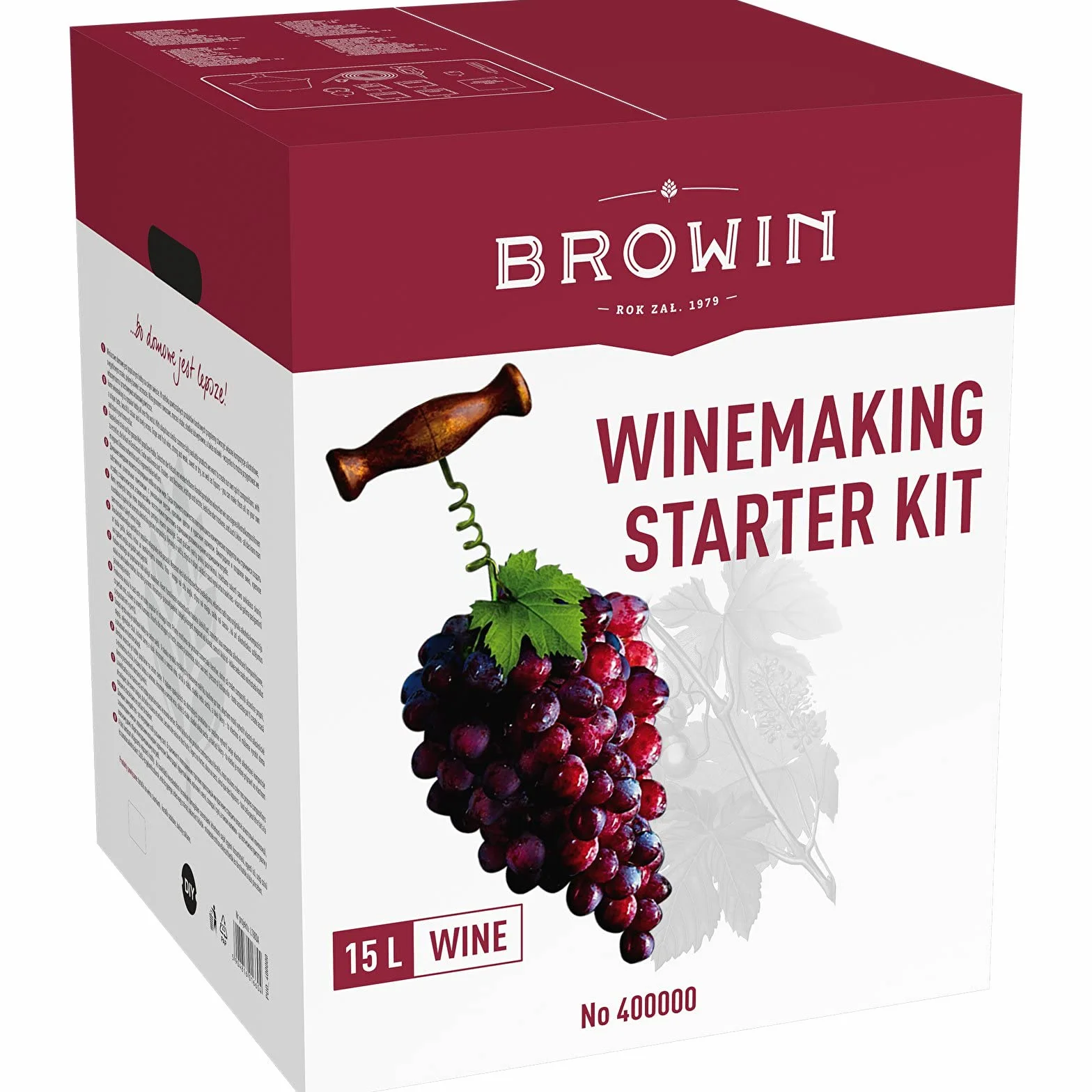 Browin 400000 zestaw startowy do produkcji wina z 15 l
