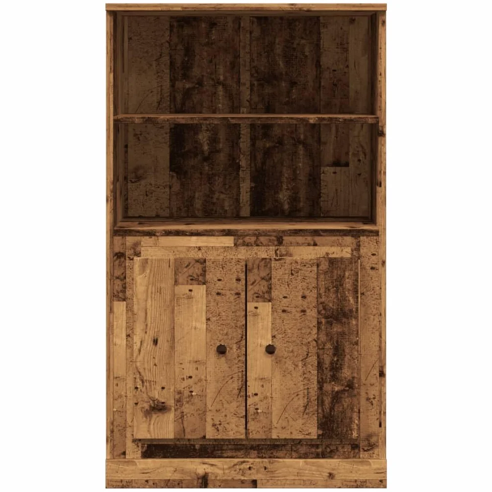 Générique Bufet o wysokim starym drewnie inżynieryjnym 60x35,5x103,5 cm, meble do salonu z drzwiami i dużą przestrzenią do przechowywania, ponadczasowy minimalistyczny design