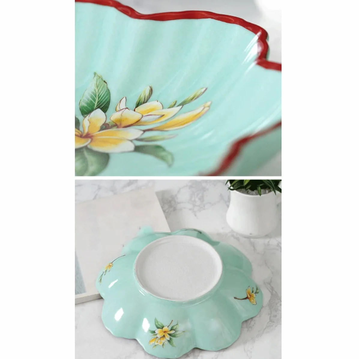 Naczynia do serwowania, miski na owoce, talerze na przekąski, ceramiczne tace do serwowania, miski na imprezy