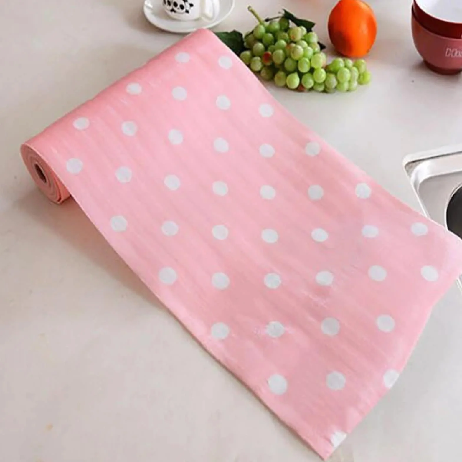 Wkładki do szuflad kuchennych, Zestaw 2 wkładek do szuflad wielokolorowych 300x30 cm szafki kuchennej(Flowers Pink)