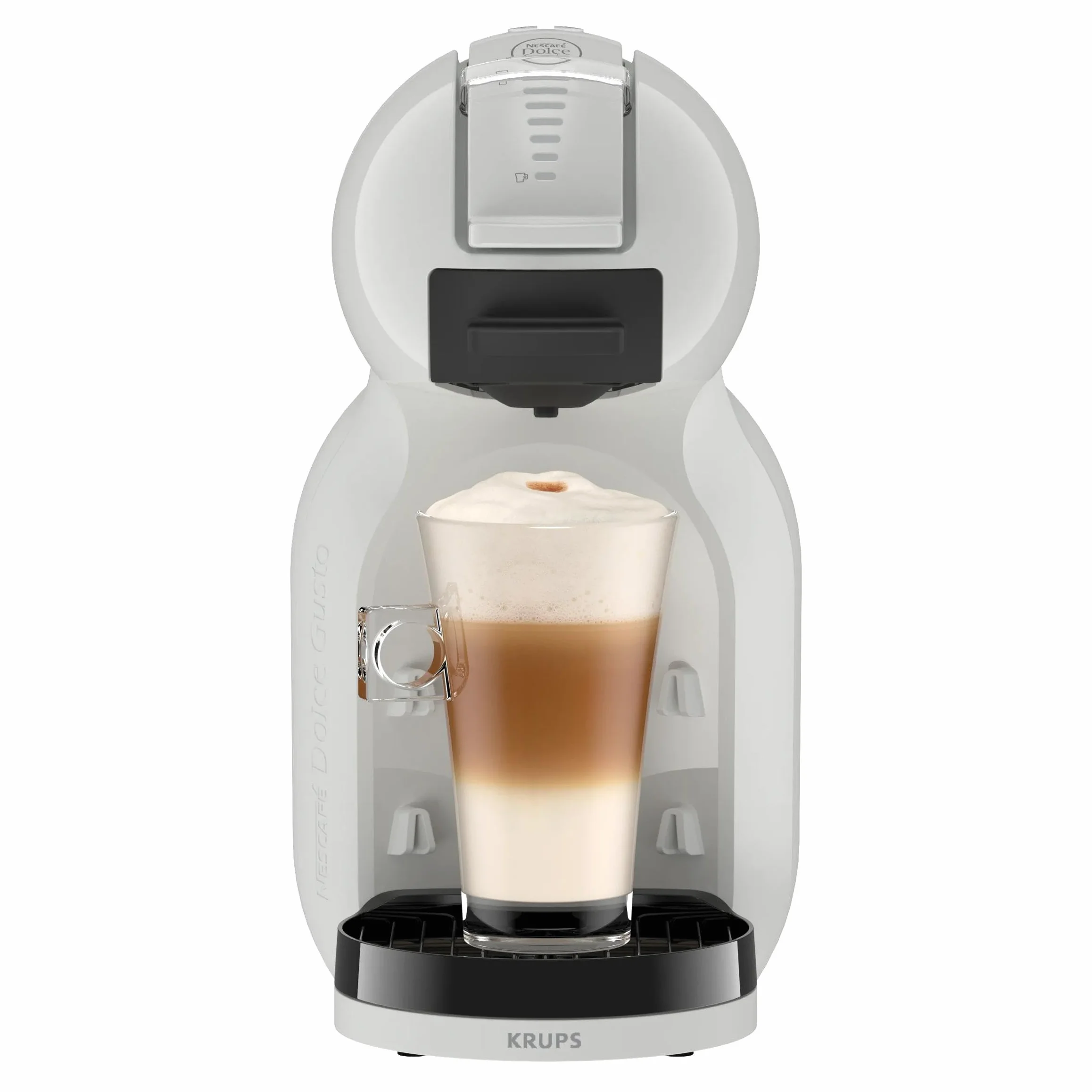 Krups Nescafé KP123BAS Dolce Gusto MiniMe, Automatyczny ekspres do kawy na strączki, 15 bar pod ciśnieniem, Pojemność 0,8 l, Kompaktowy, Automatyczne zatrzymywanie, Czarny