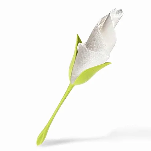 SHOP-STORY - Flower Napkin: Zestaw 4 wieszaków na ręczniki dla projektantów kwiatów