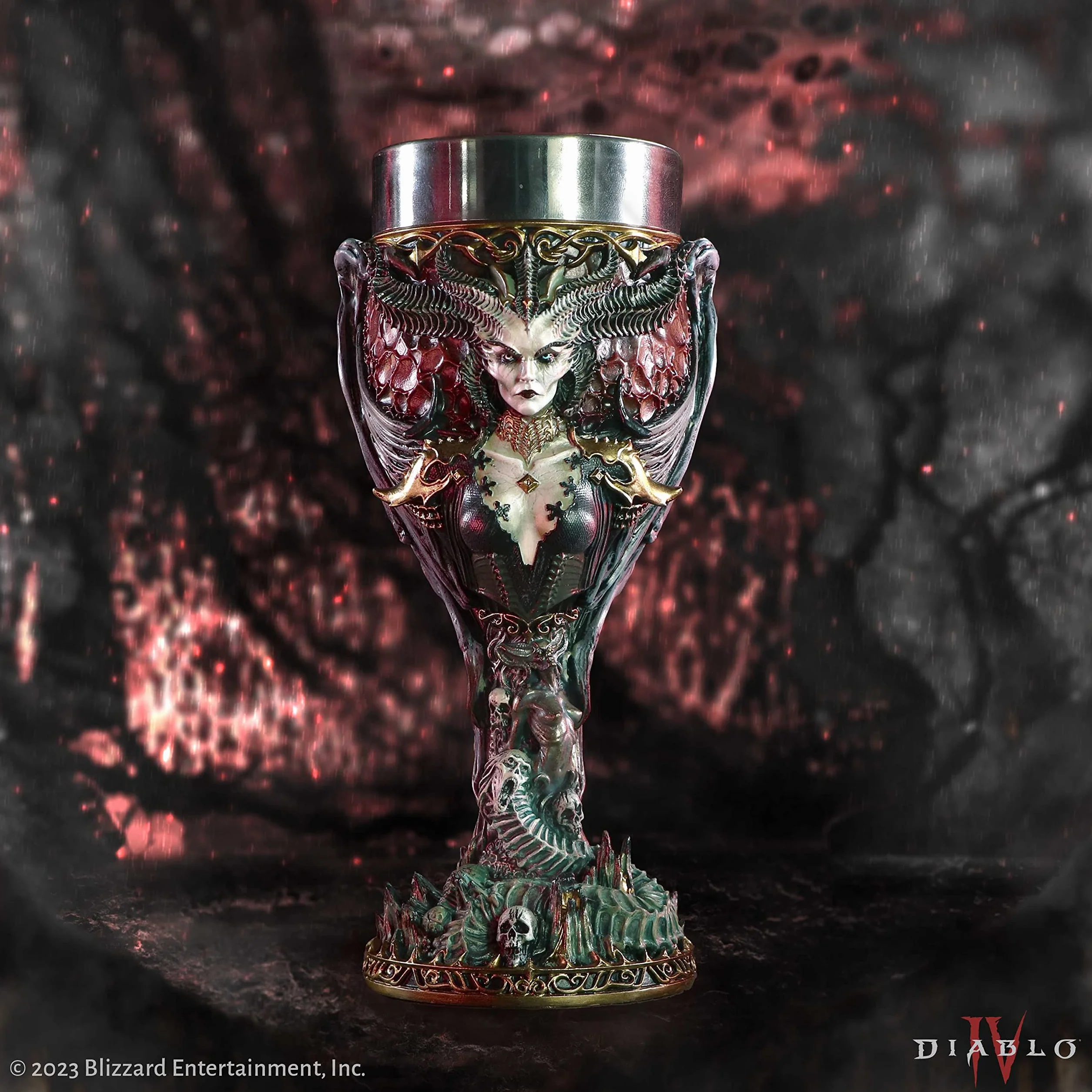 Nemesis Now B6442X3 Diablo IV Lilith Kielich 19,5 cm, czarny