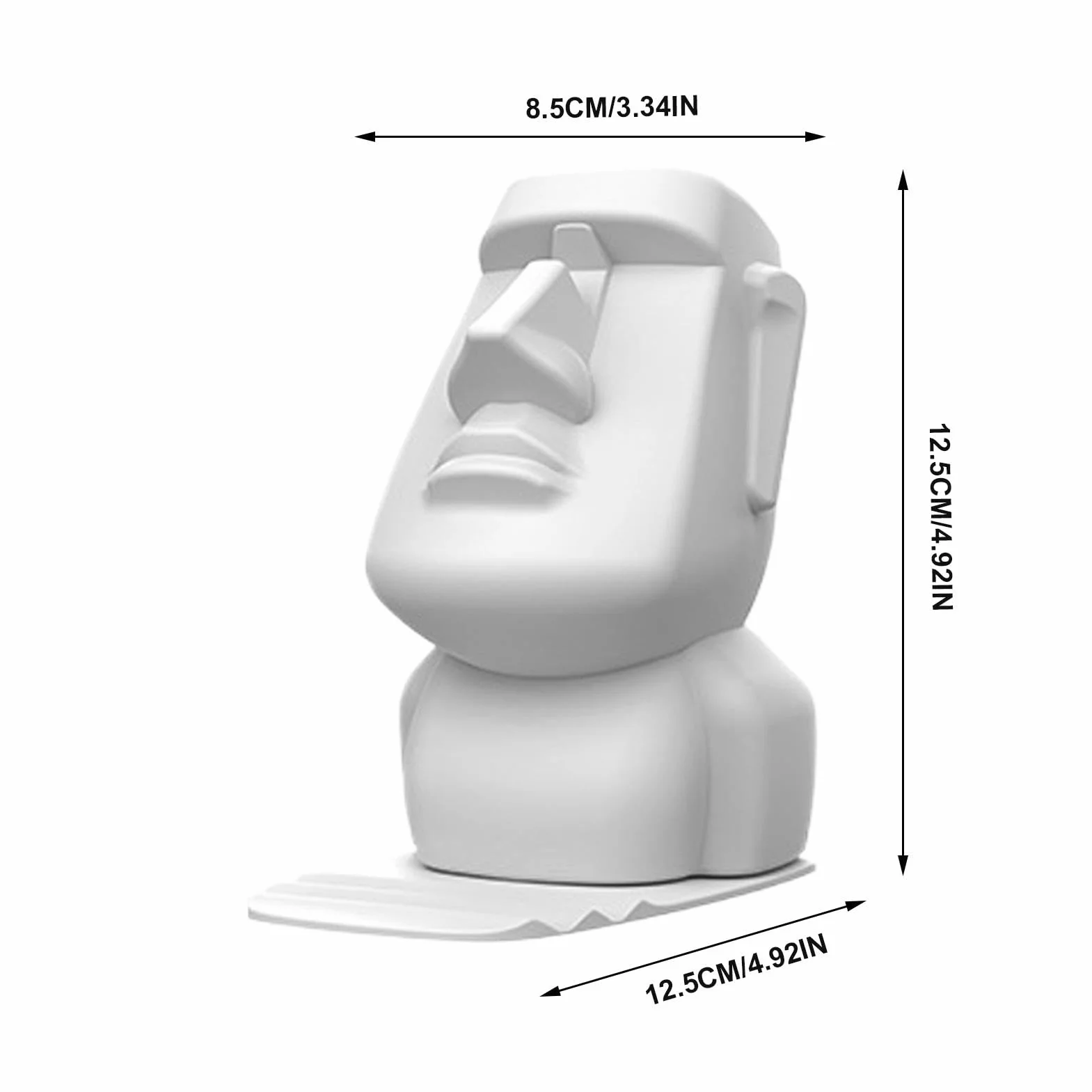 Easter Island Statue Glasses Holder Easter Island Head Eyeglass Stand, Unique Eyewear Display for Nightstand, Desktop, Home Displays Bookshelf Decoration, ABS
