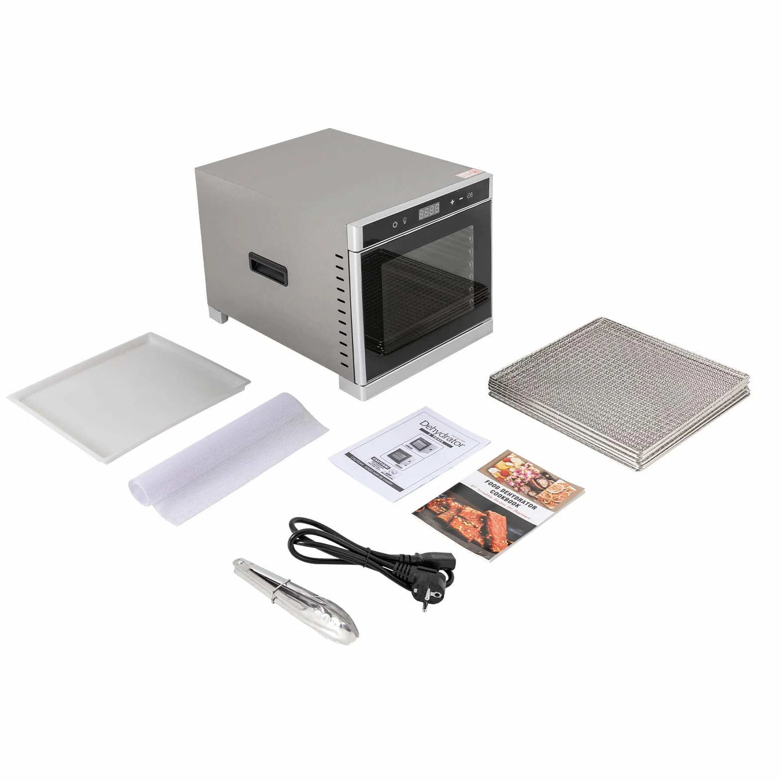 8-poziomowa suszarka do owoców, suszarka, warzyw, mięsa, timer, do żywności z tacami, do suszenia warzyw, owoców itp. 35-75℃ 700 W