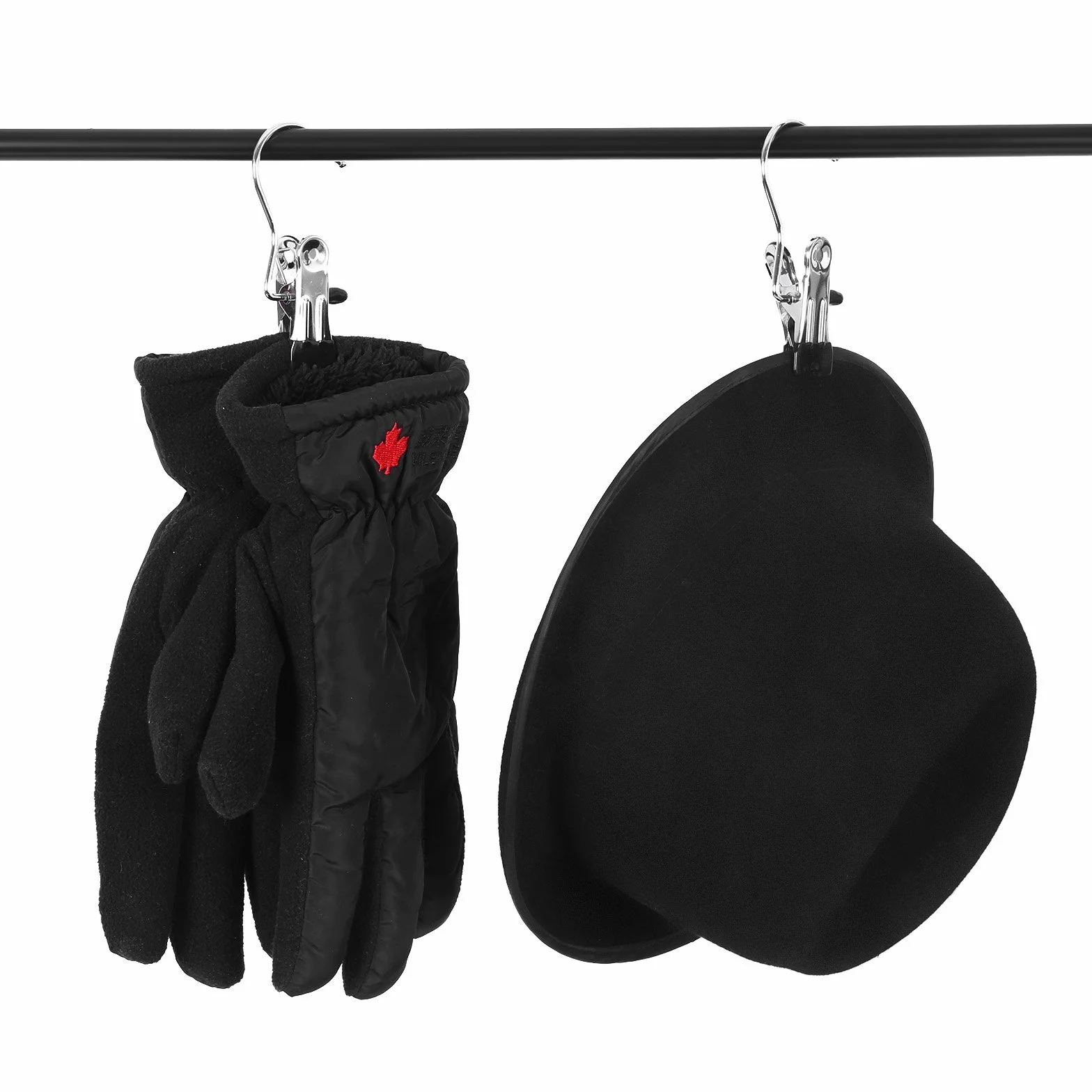 SONGMICS wieszaki metalowe, 50 sztuk, wytrzymałe, odporne na rdzę, na buty, ręczniki, skarpetki, srebrne CRI001-50
