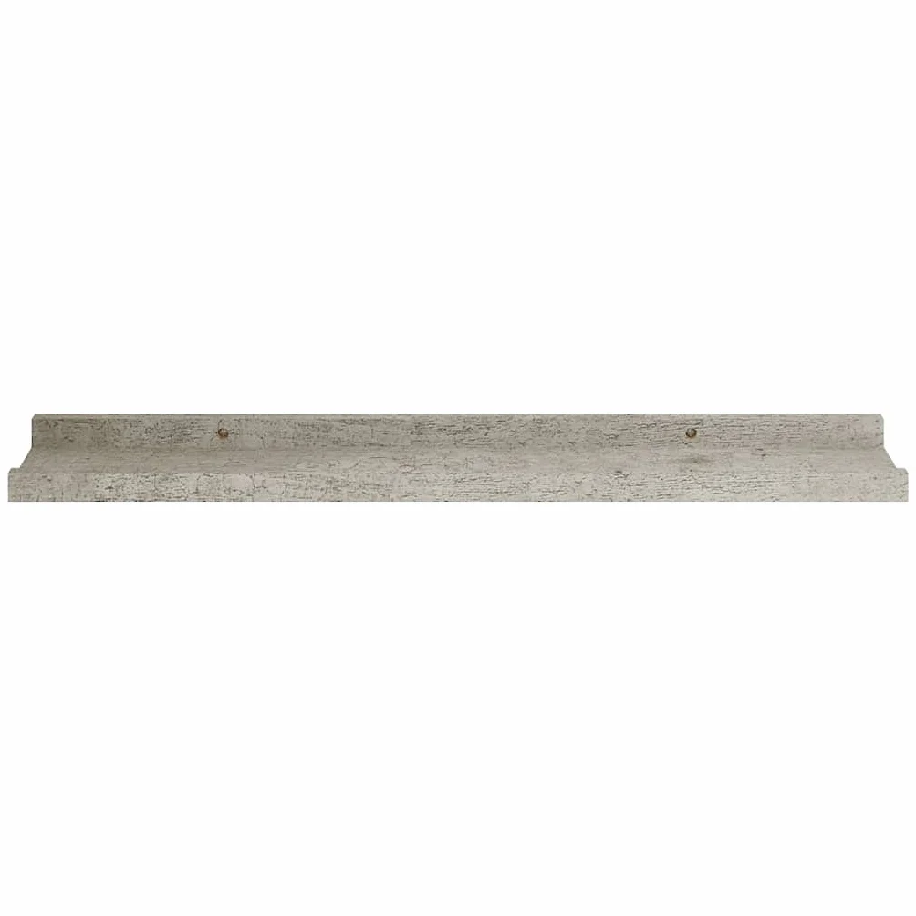 Regały ścienne 4 szt. szary betonowy 60 x 9 x 3 cm, wytrzymałe półki z płyty MDF na książki, rośliny, artykuły dekoracyjne, uniwersalny montaż ścienny do salonu, sypialni