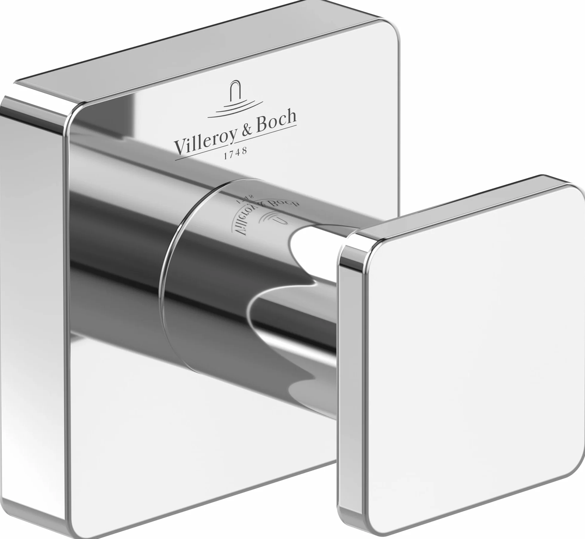Villeroy & Boch Elements Striking wieszak na ręczniki ścienny mosiężny chrom 45x44x45 mm