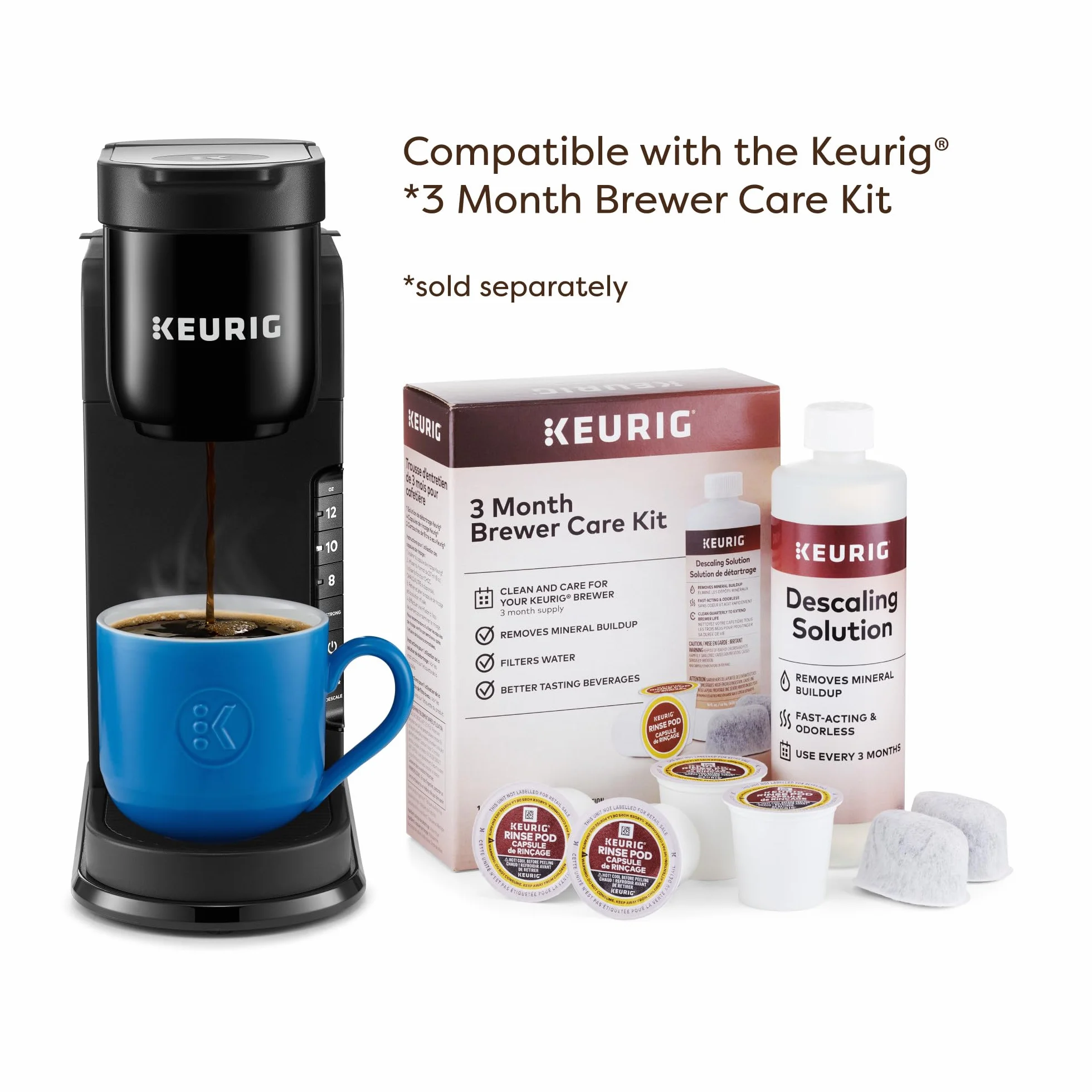 Keurig K-Express zaparzacz do kawy, zaparzacz do kawy na kapsułki K-Cup, czarny