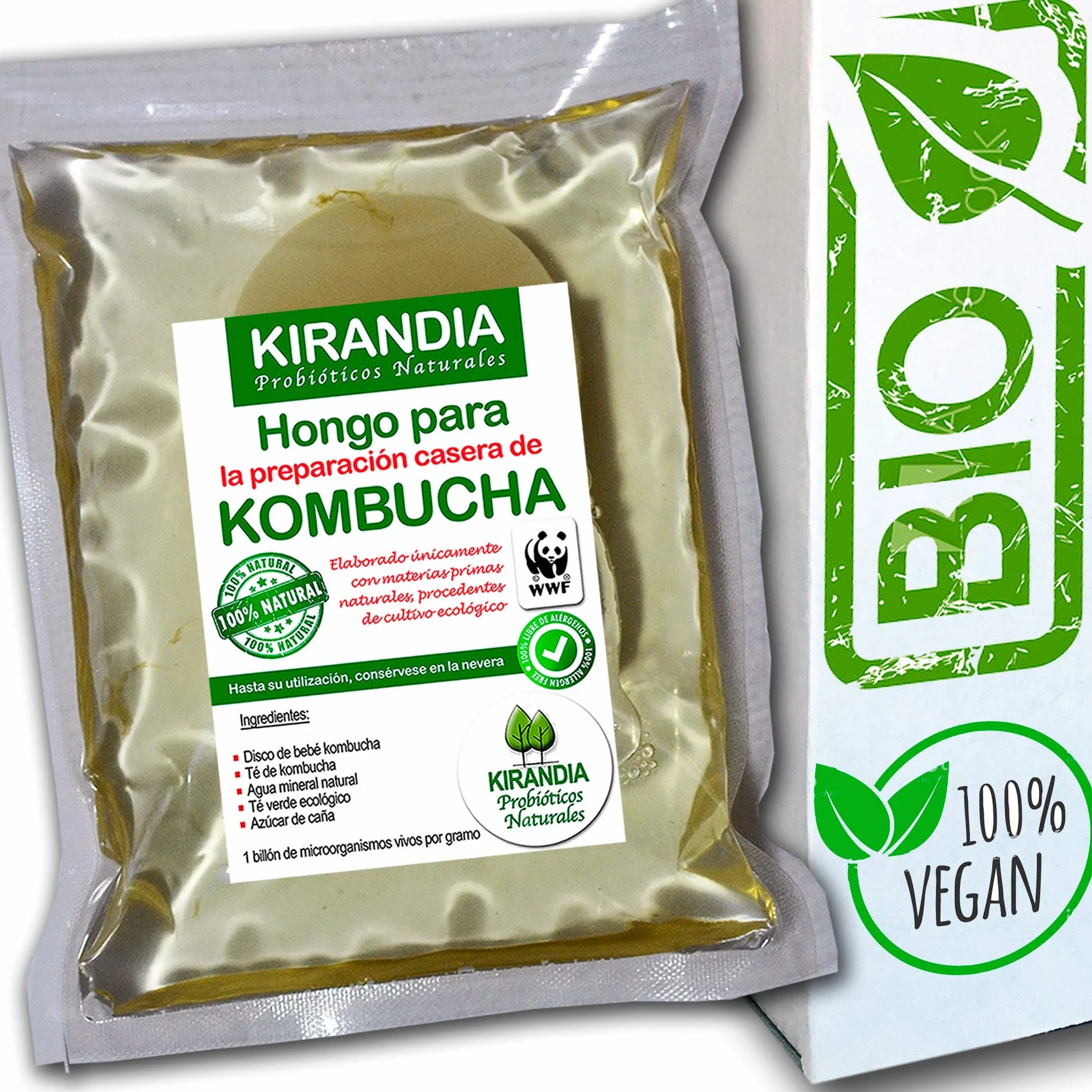 KOMBUCHA ŚWIEŻE DZIECKO KOMBUCHA, SCOBY KOMBUCHA - z rejestracją zdrowotną (RGSEAA) - Przygotuj własną organiczną herbatę Kombucha w domu