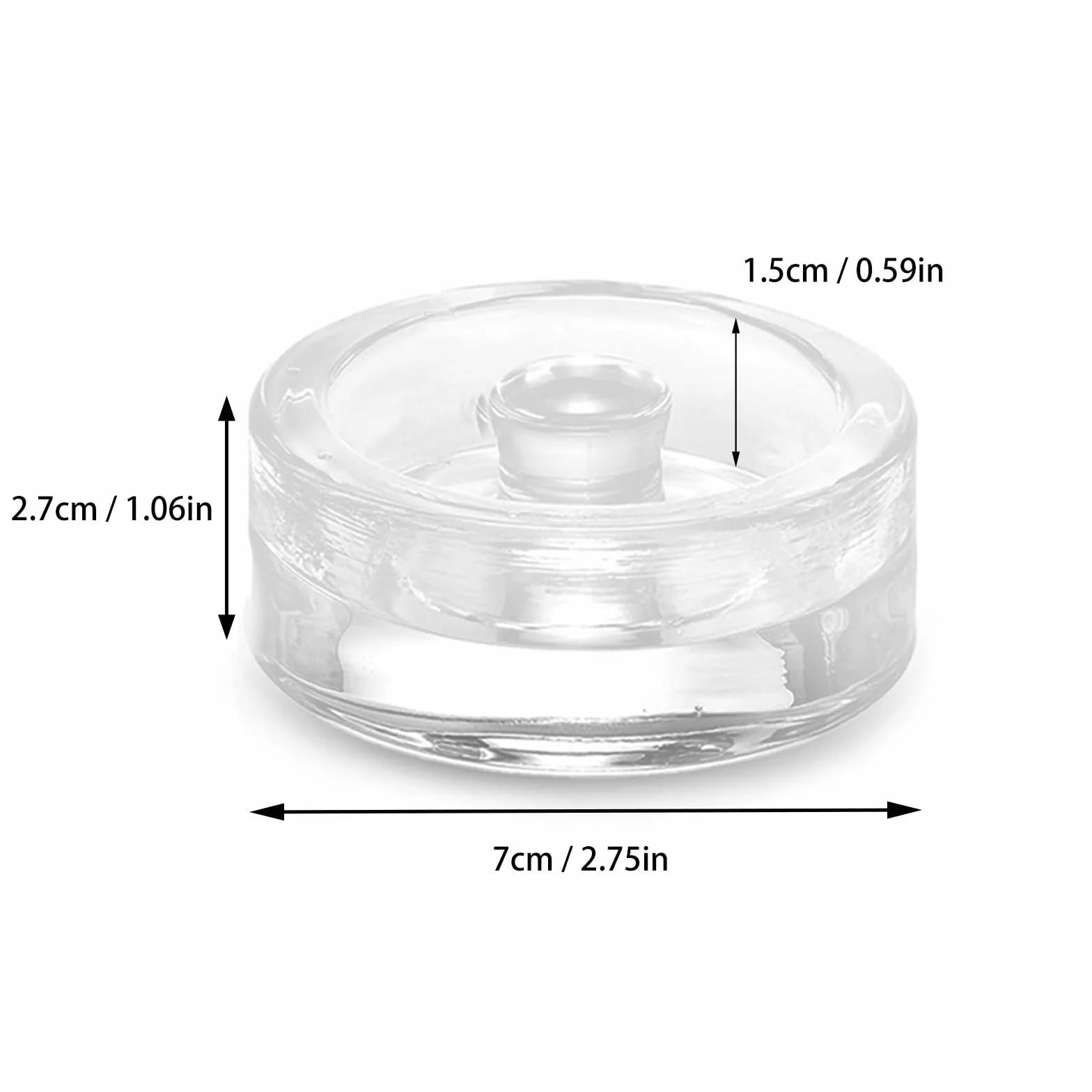 4 sztuki Szklane obciążniki do fermentacji (⌀7 cm) Ciężarki Fermentacyjne Szkła do Fermentacji do kapusty, kamienie obciążające kimchi kefiru