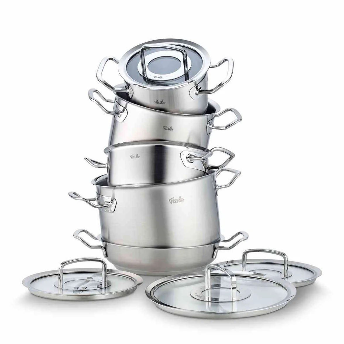 Fissler Original Profi Collection Szklana pokrywka (Ø 16 cm) do garnków żaroodpornych, srebrna